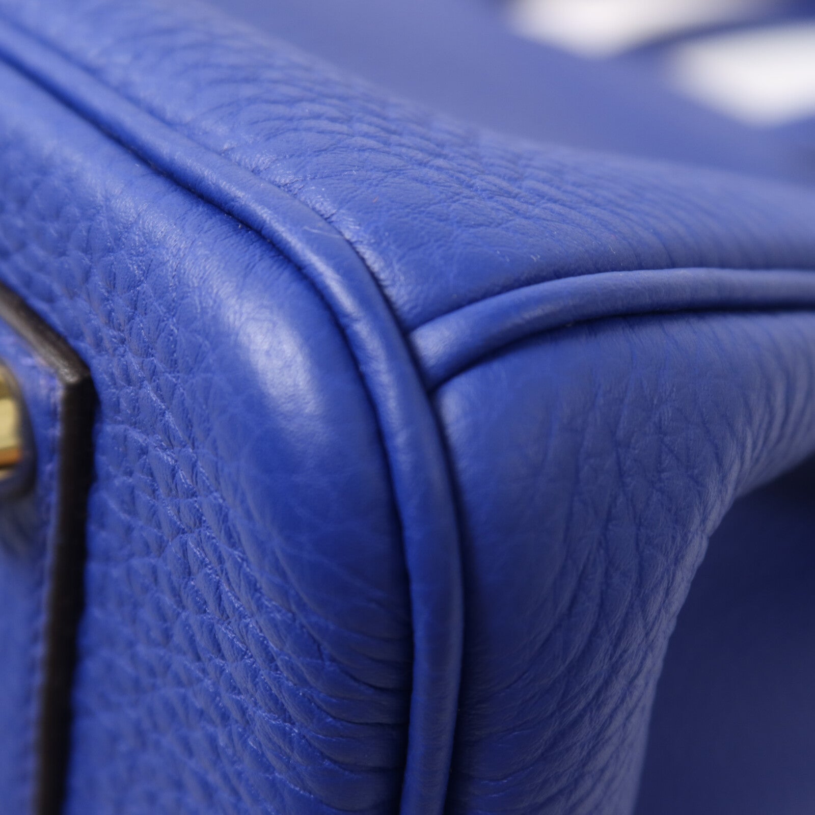 HERMES Togo皮革Birkin 35手挽袋Bleu Electric