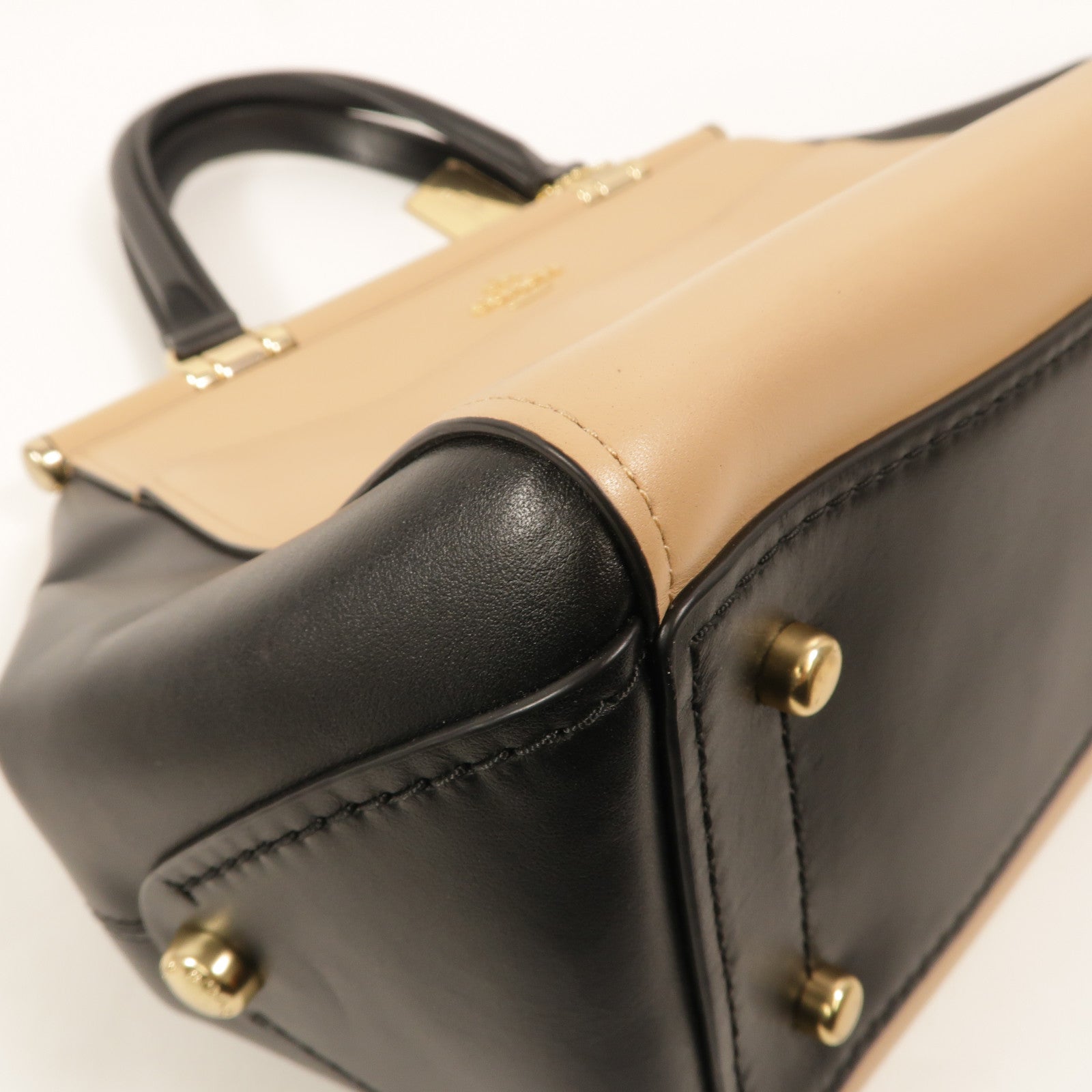 COACH 牛皮皮革2 Way Shoulder手挽肩背兩用袋