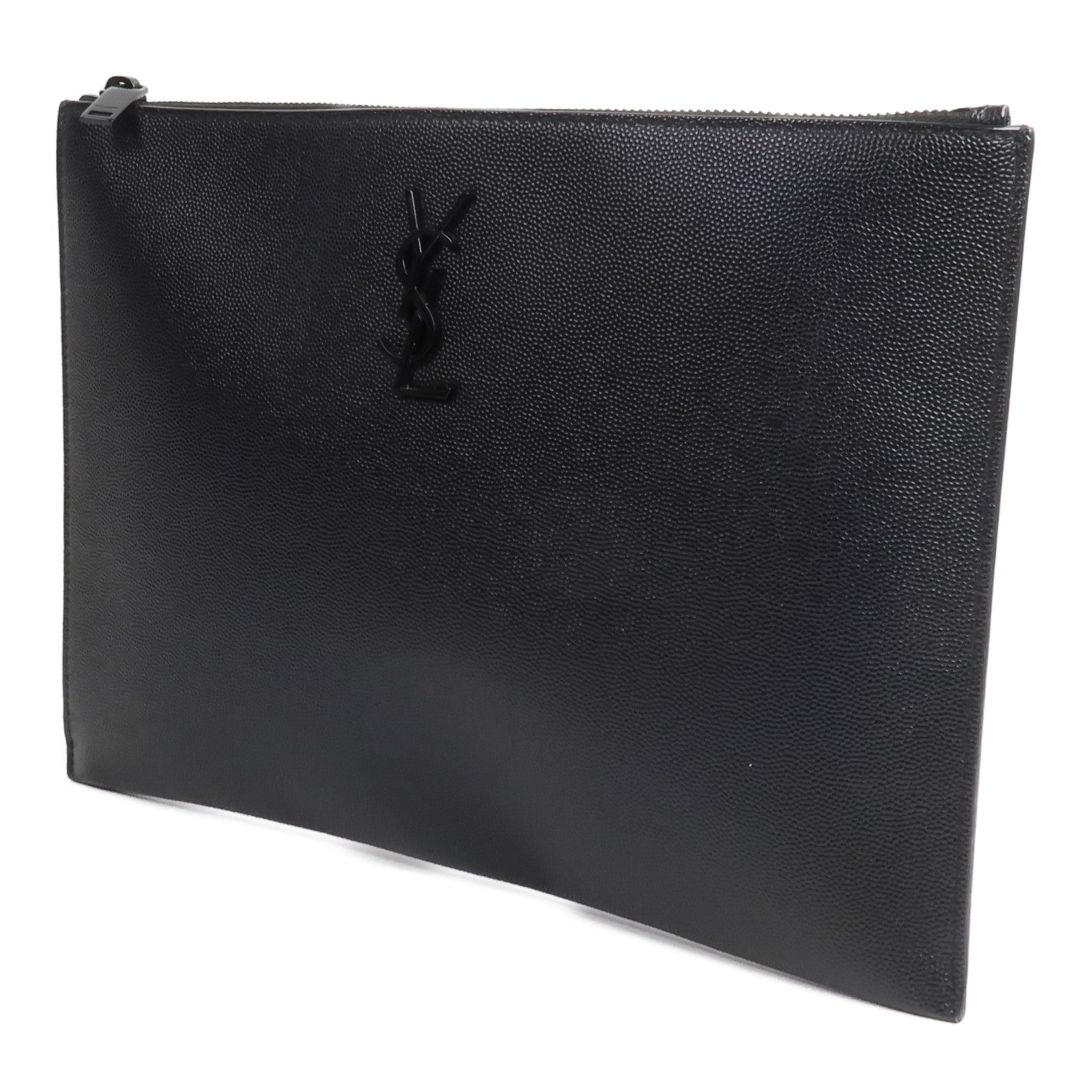SAINT LAURENT 牛皮皮革Pouch手拿包
