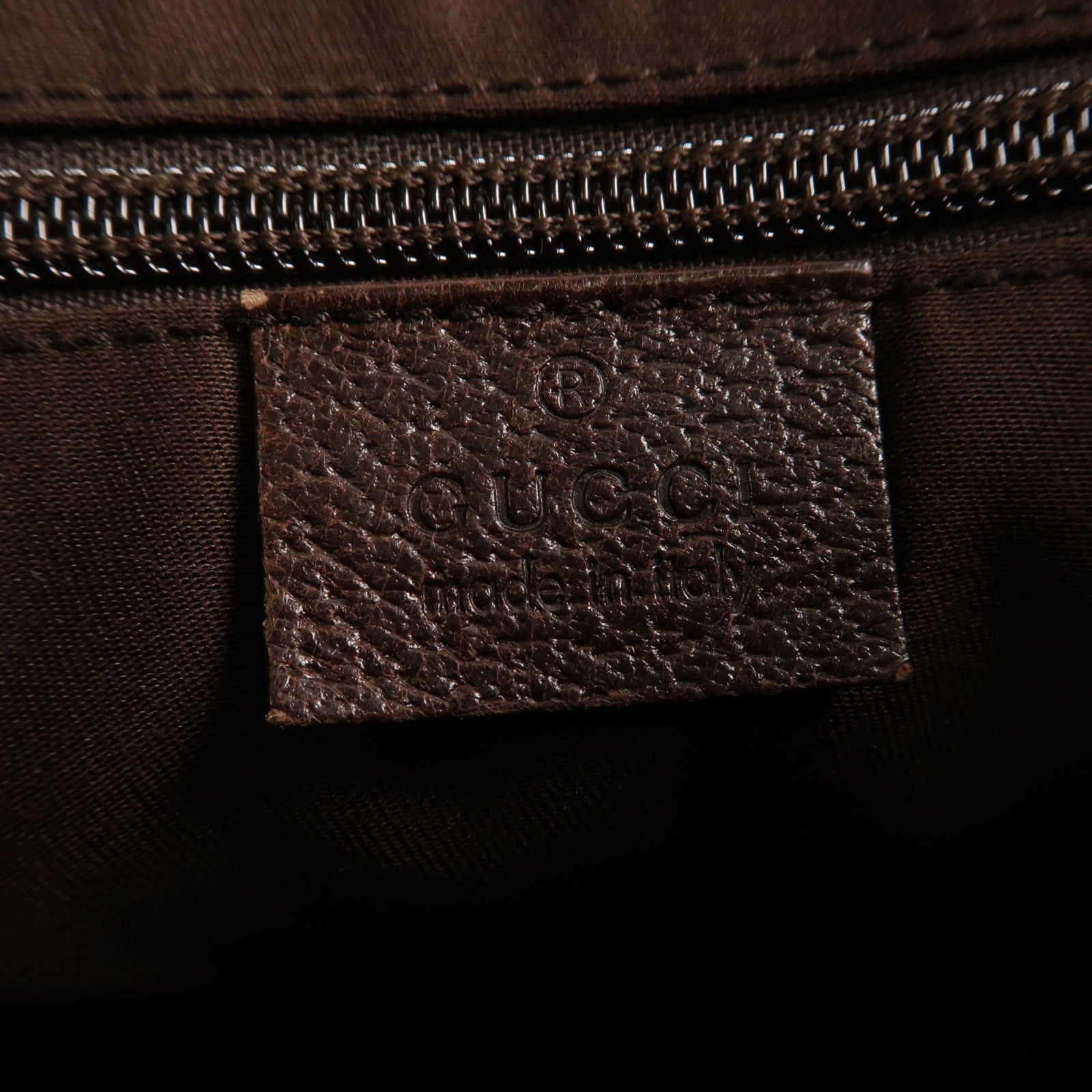 GUCCI 帆布Shoulder Bag銀扣肩背袋