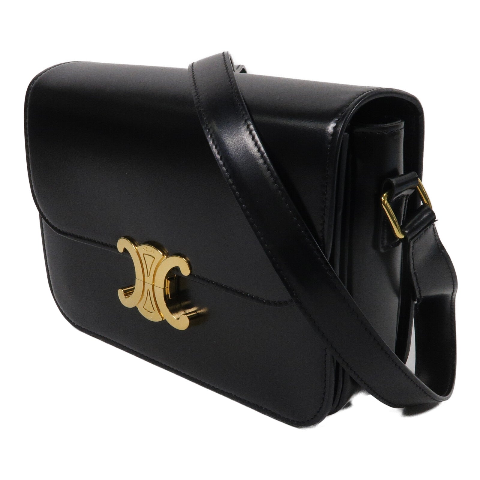 CELINE 牛皮皮革Classique Triomphe肩背袋