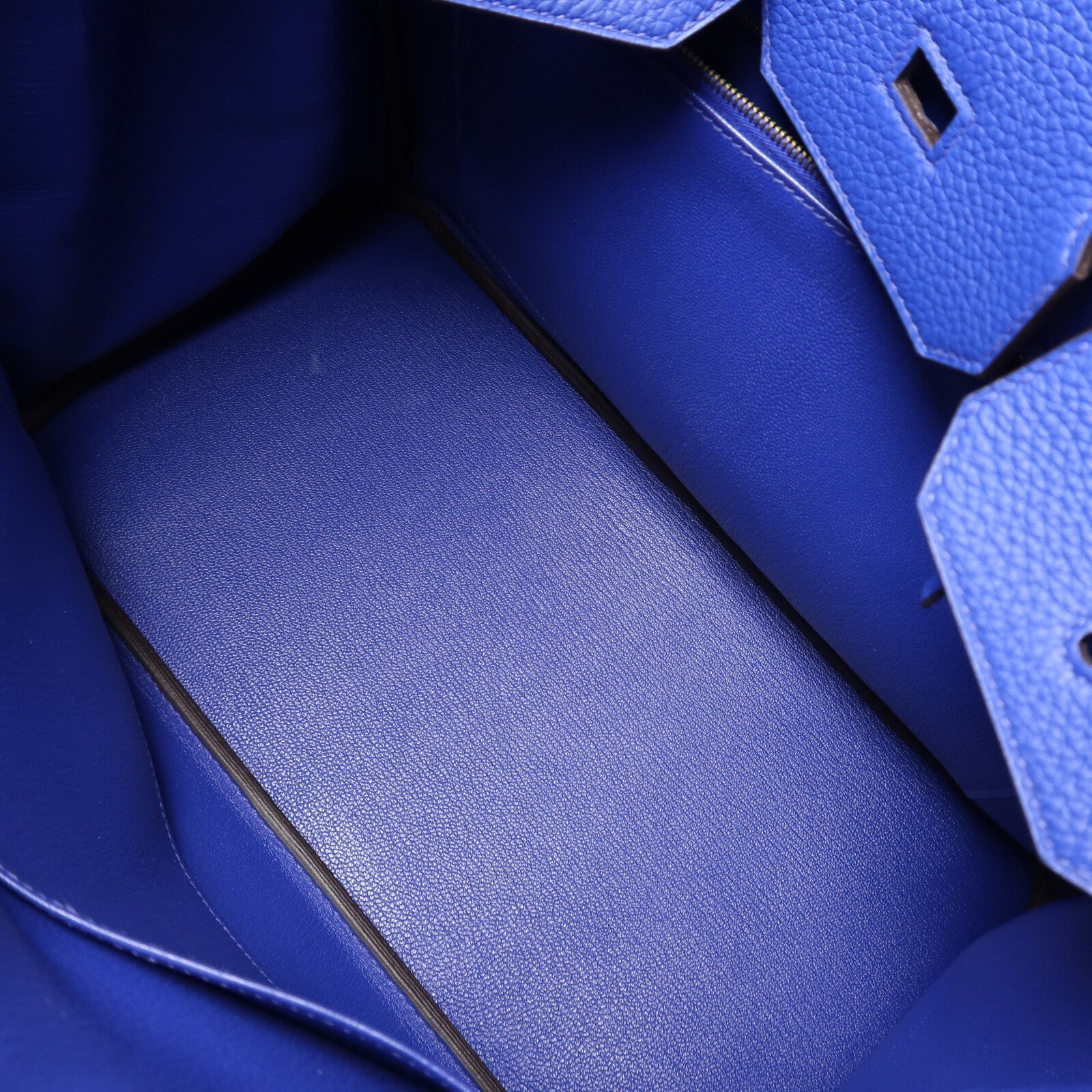 HERMES Togo皮革Birkin 35手挽袋Bleu Electric