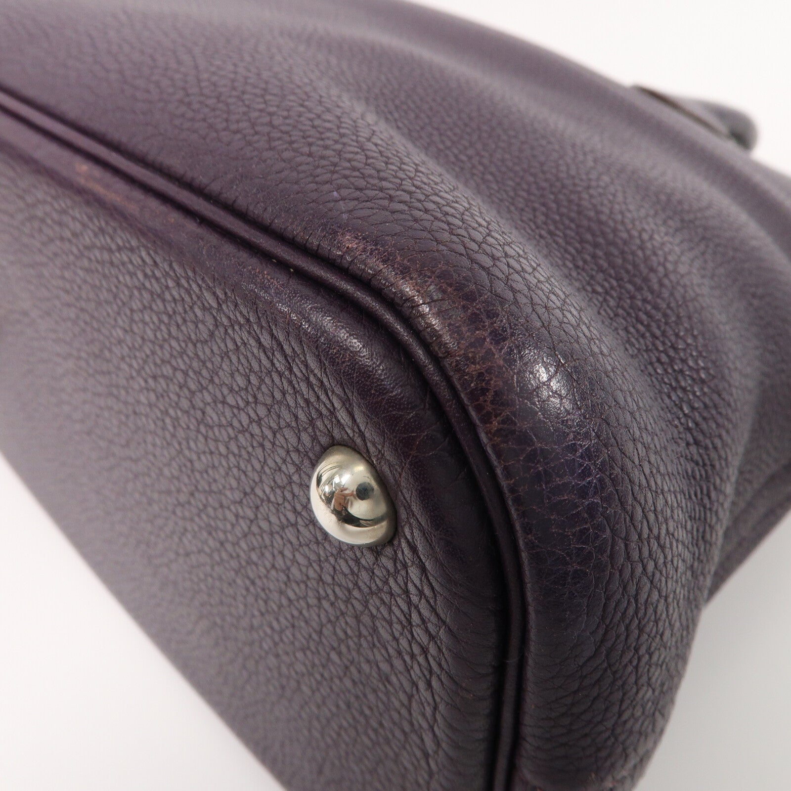 HERMES Clemence皮革Bolide 37手挽袋