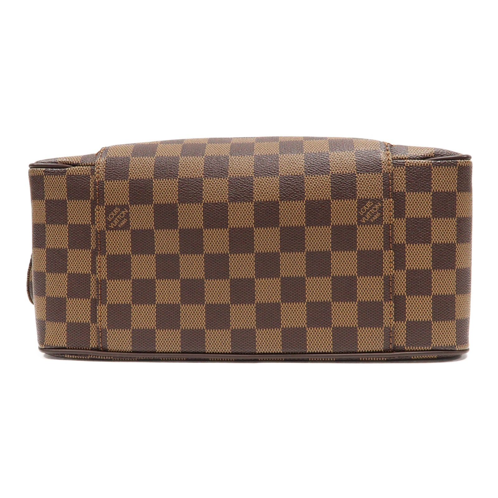 LOUIS VUITTON 【激減優惠】Damier Ebene Oraf GM金扣肩背袋啡色