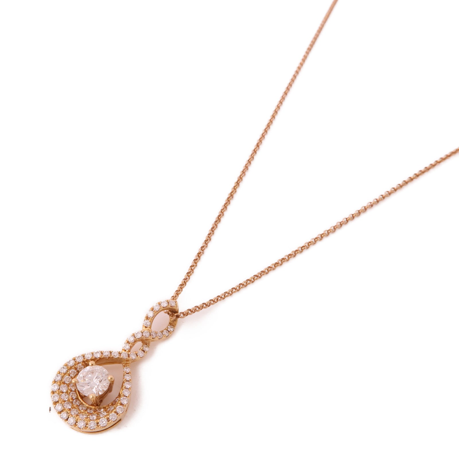 JEWELRY 【激減優惠】18K玫瑰金Diamond Necklace鑽石項鍊