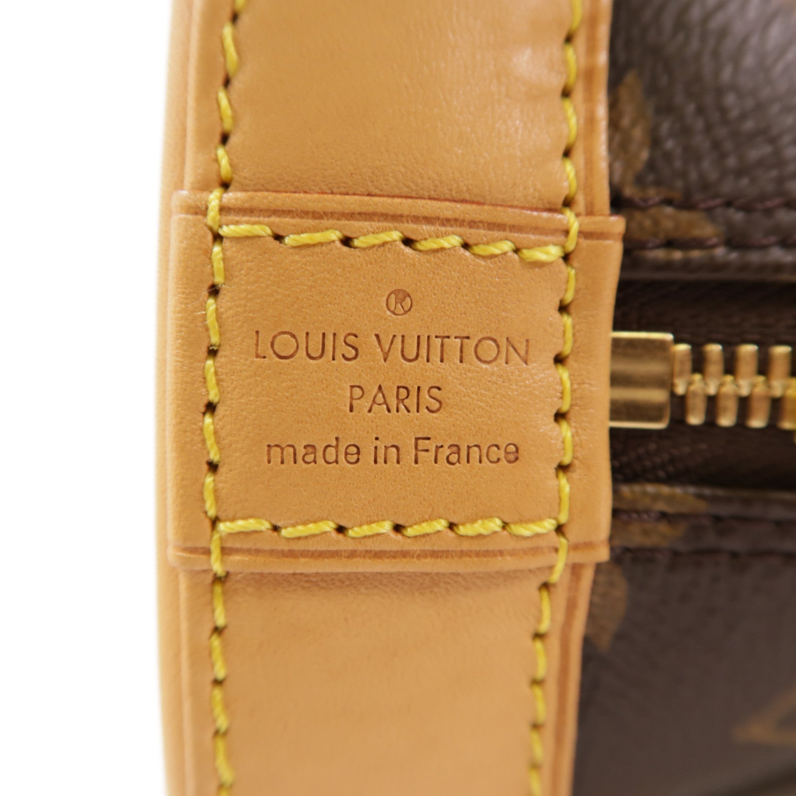 LOUIS VUITTON Monogram Alma BB金扣手挽肩背兩用袋棕色