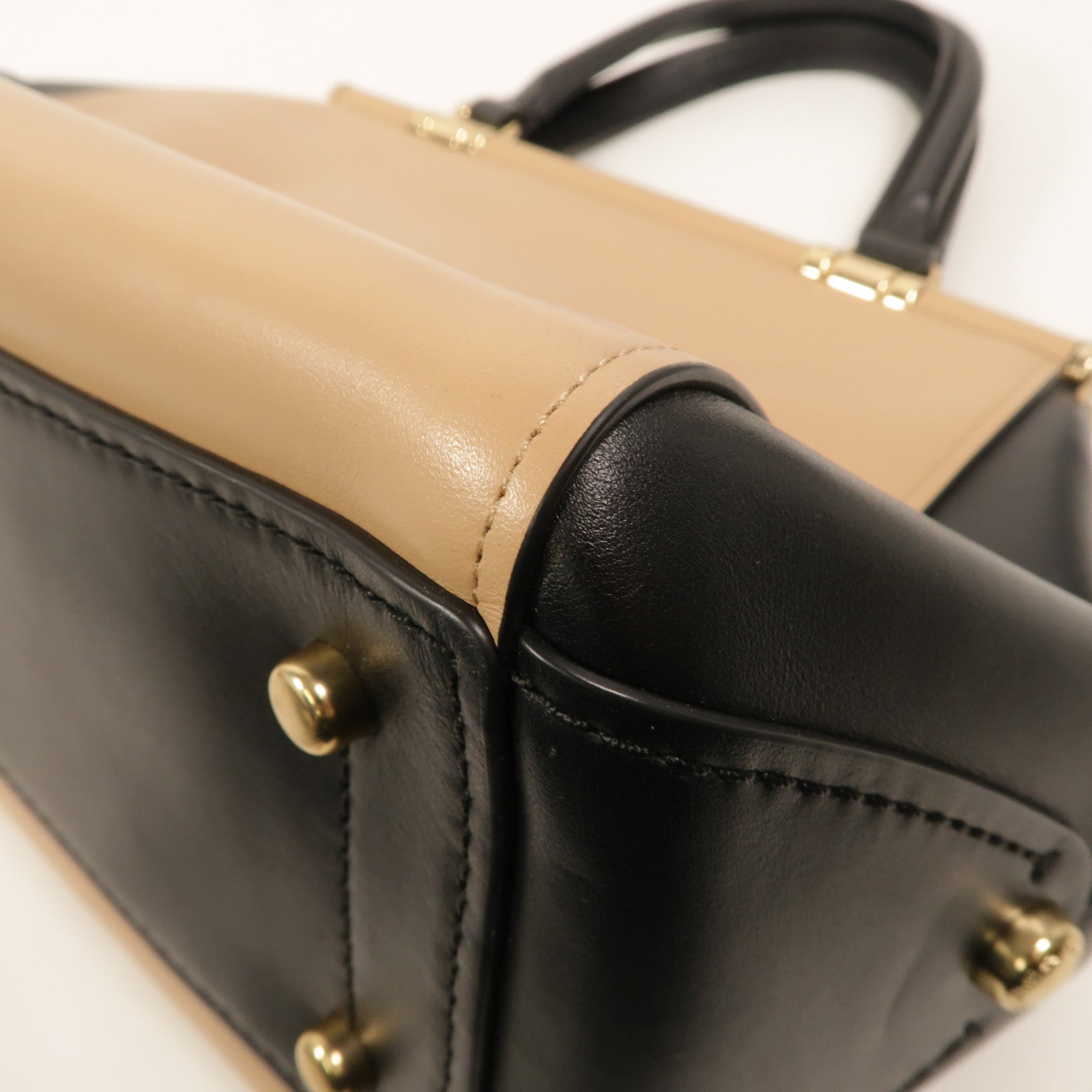 COACH 牛皮皮革2 Way Shoulder手挽肩背兩用袋