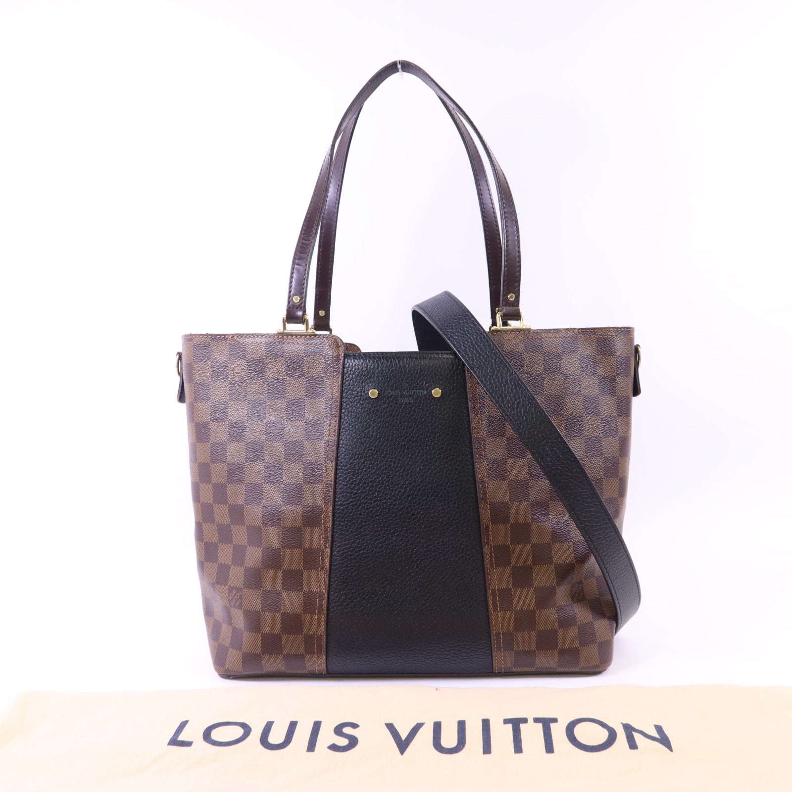 LOUIS VUITTON 【激減優惠】Damier Jersey Bag金扣手挽肩背兩用袋