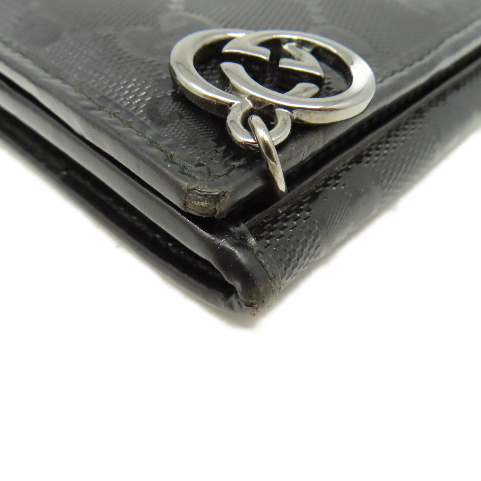 GUCCI 【激減優惠】漆皮皮革Long Wallet長錢包黑色