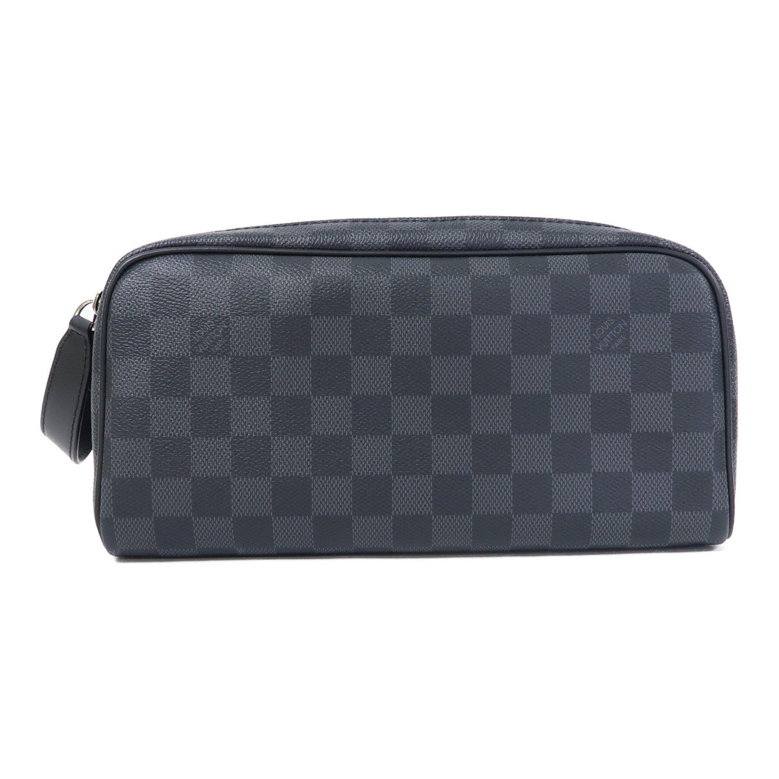 LOUIS VUITTON Damier Graphite Dopp Kit Toilet Pouch手拿包黑色