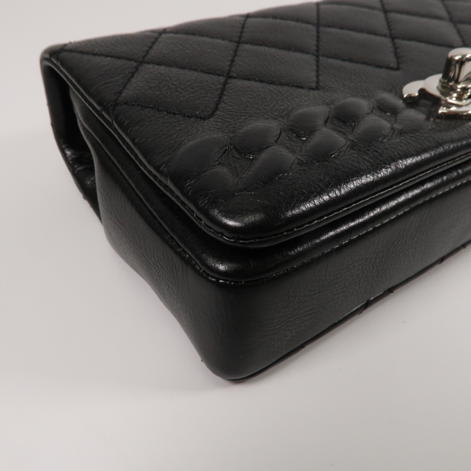 CHANEL 牛皮皮革Braid Chain Flap鏈帶肩背袋
