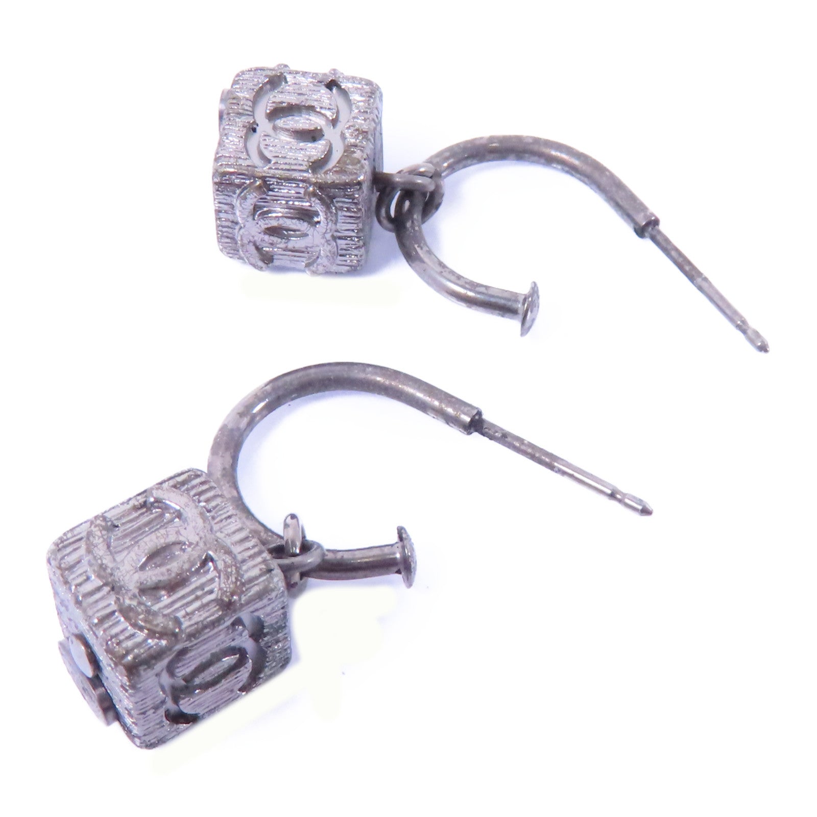 CHANEL 金屬Earrings耳環銀色
