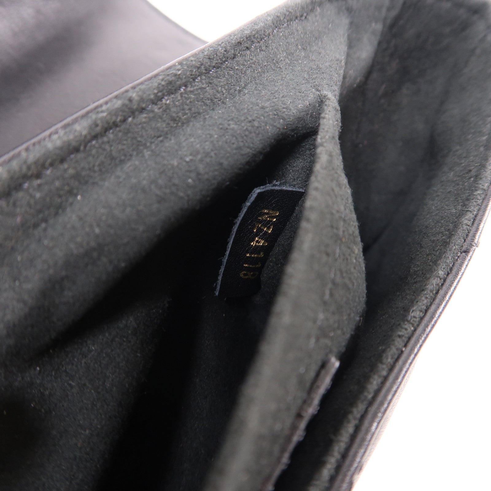 LOUIS VUITTON LV GHW New Wave Chain 2 Way Shoulder Bag Calfskin Leather Black