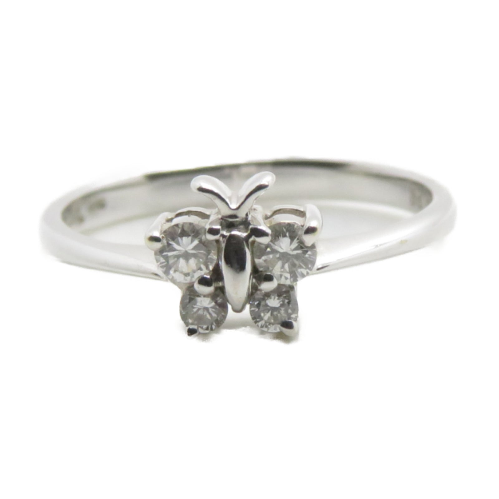 JEWELRY 【激減優惠】18K白金Ring 0.15ct鑽石戒指US#5.75