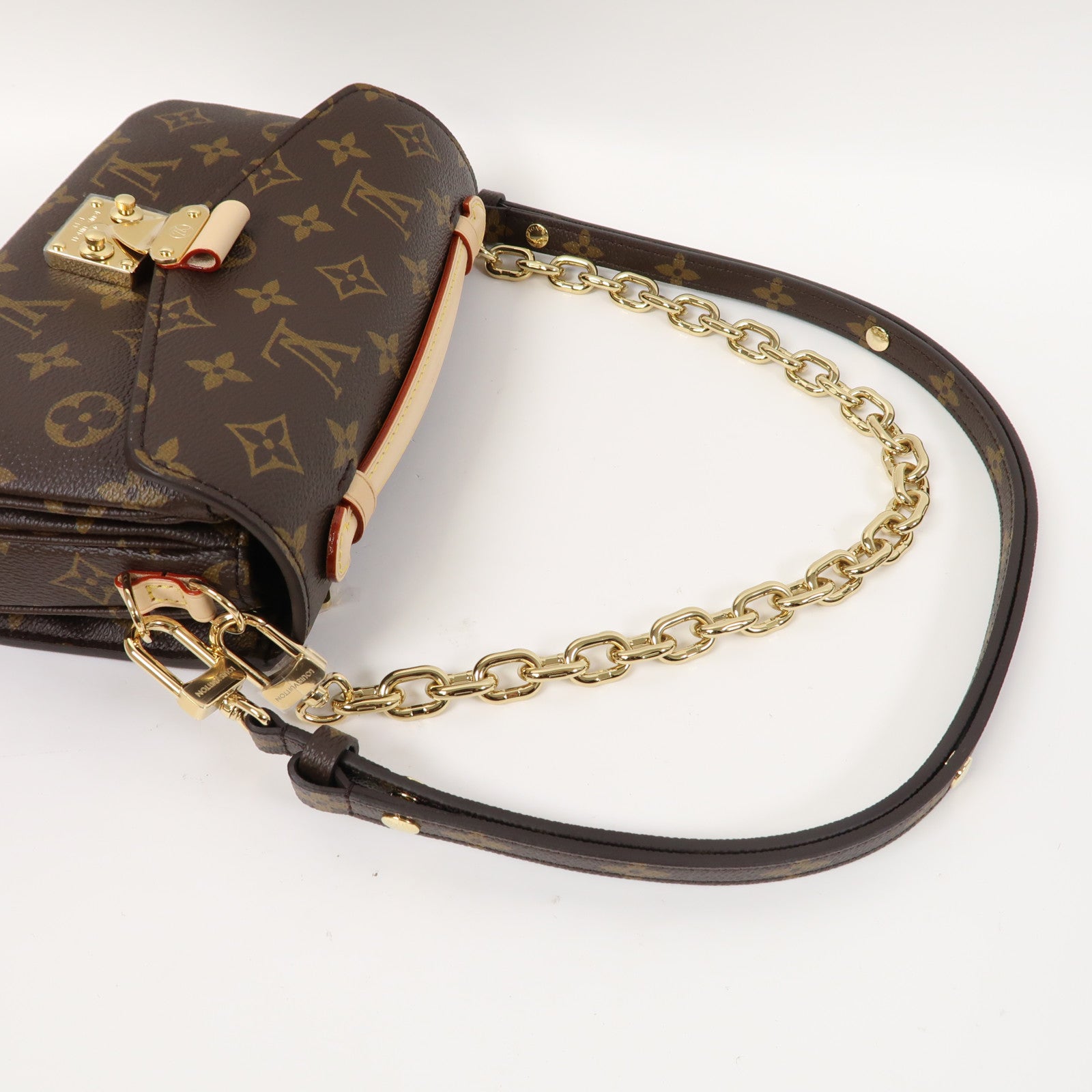 LOUIS VUITTON Monogram Pochete Metis金扣手挽肩背兩用袋啡色