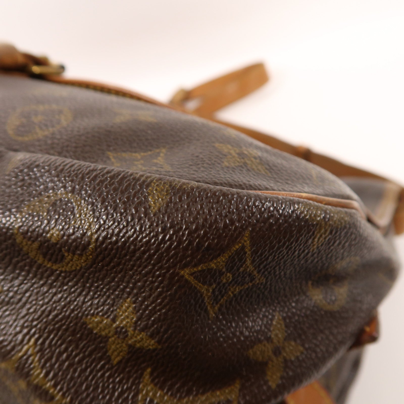 LOUIS VUITTON Monogram Saumur 35金扣肩背袋