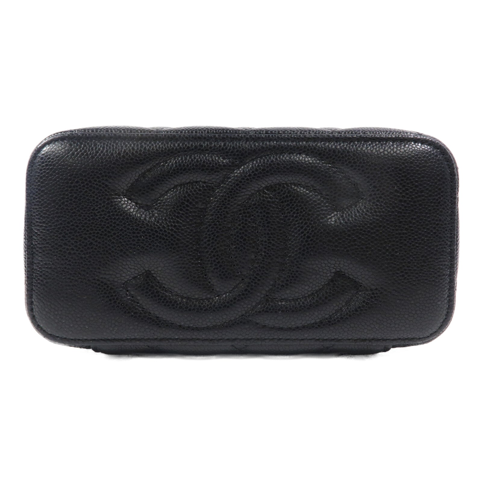 CHANEL 牛皮皮革Vanity Case鏈帶肩背袋