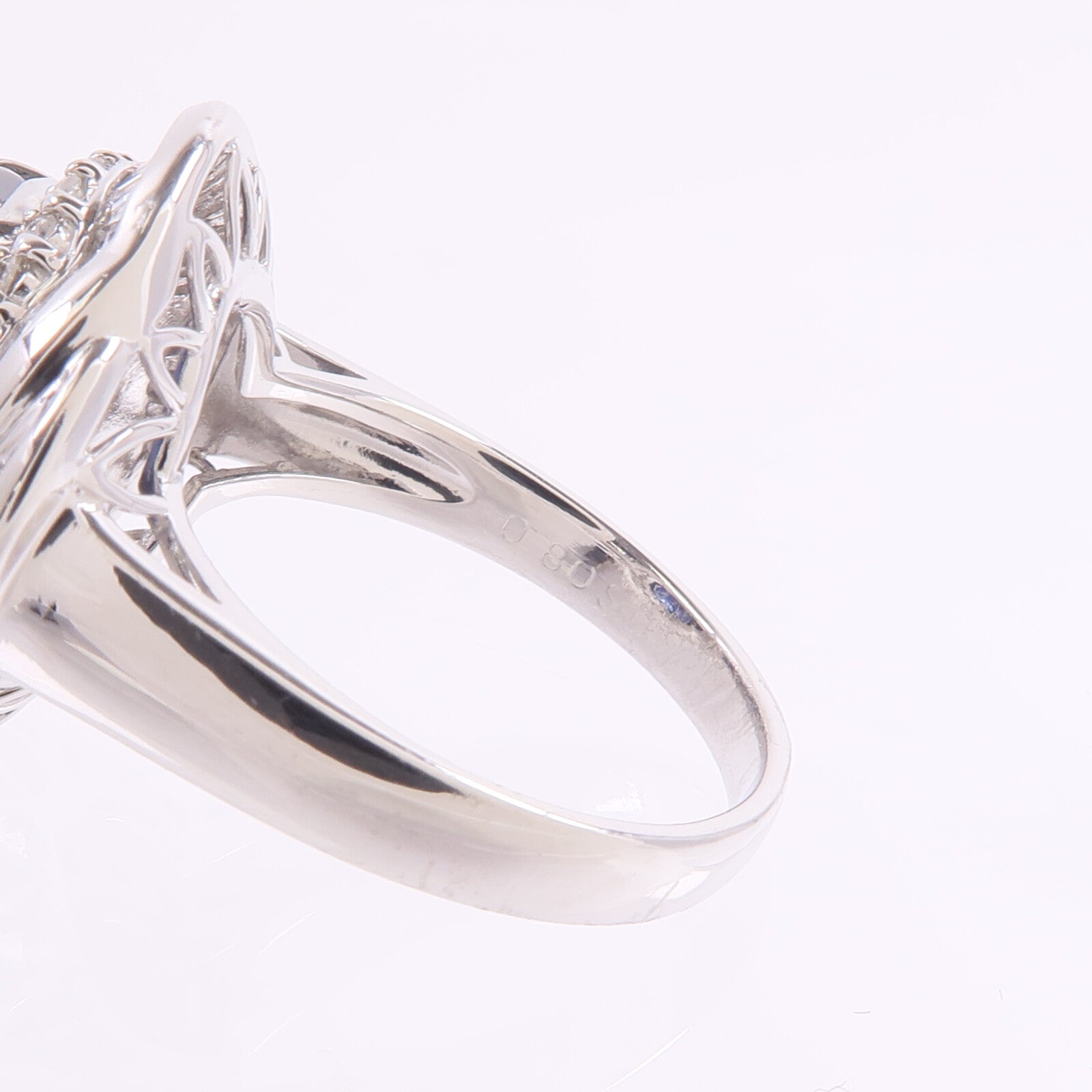 JEWELRY PT900鉑金Sapphire Diamond Ring藍寶石/鑽石戒指