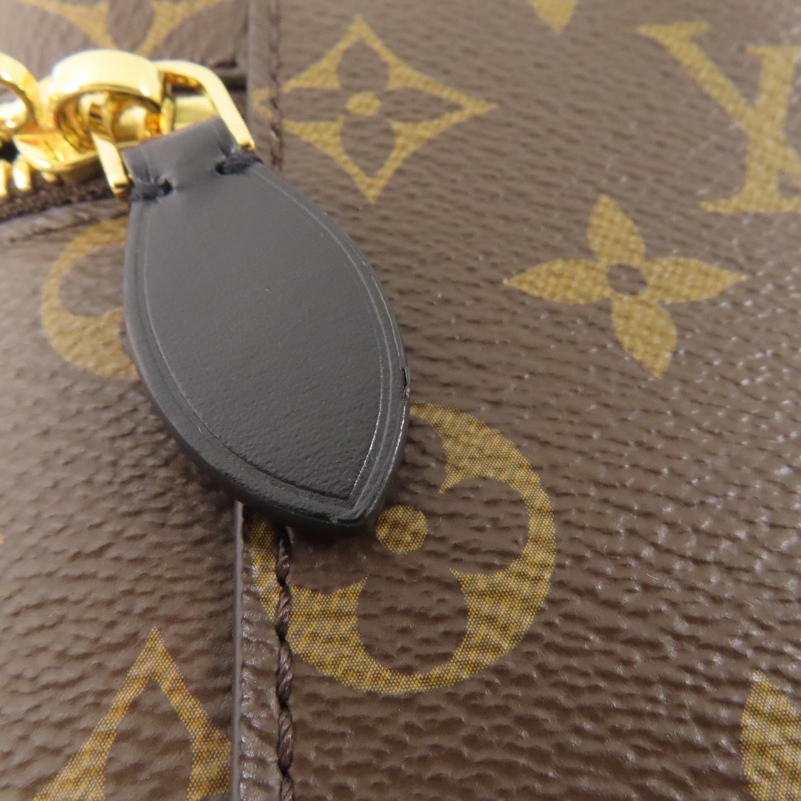 LOUIS VUITTON Monogram Reverse Vanity PM金扣手挽肩背兩用袋棕色