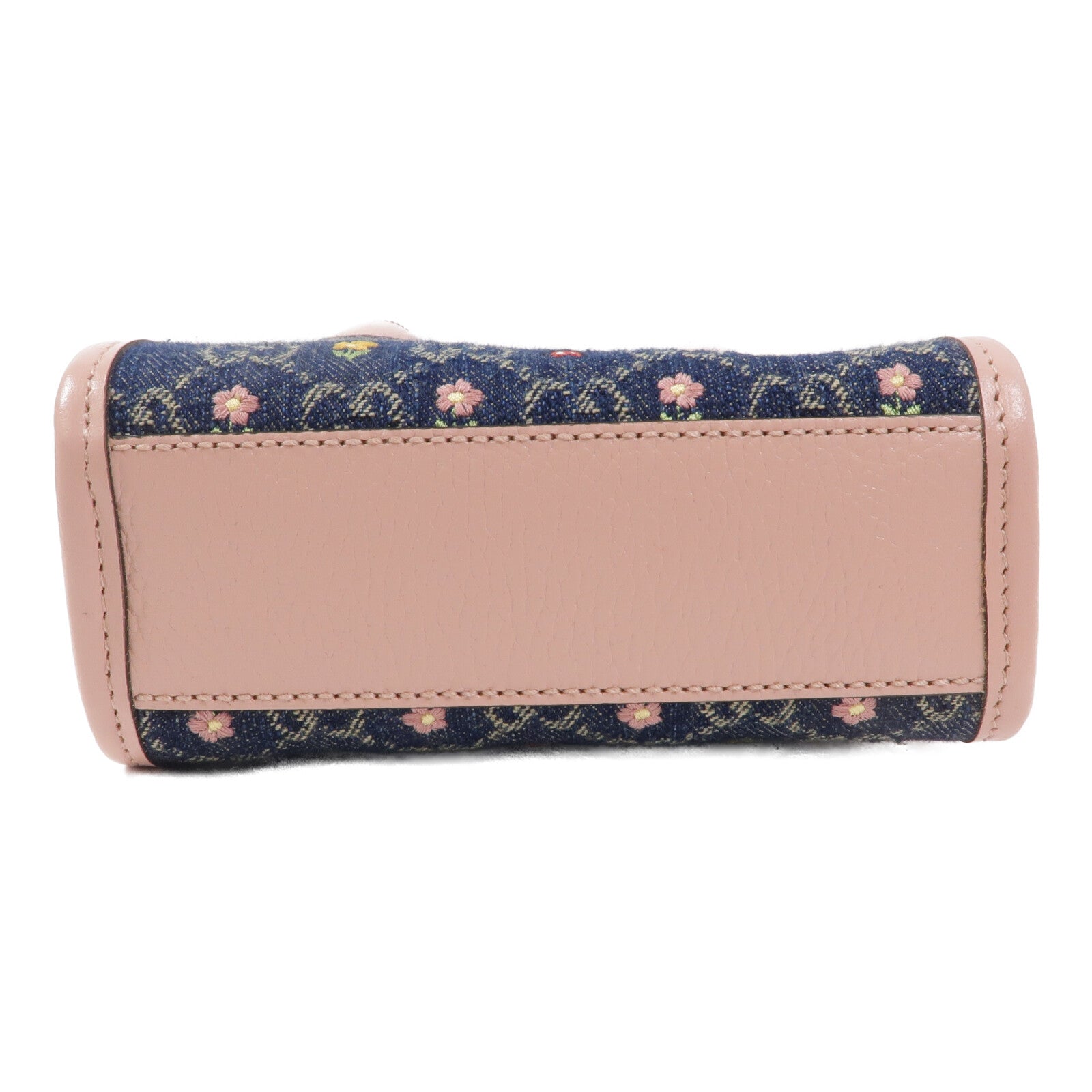 GUCCI 牛仔布Interlocking G Mini Tote手挽肩背兩用袋