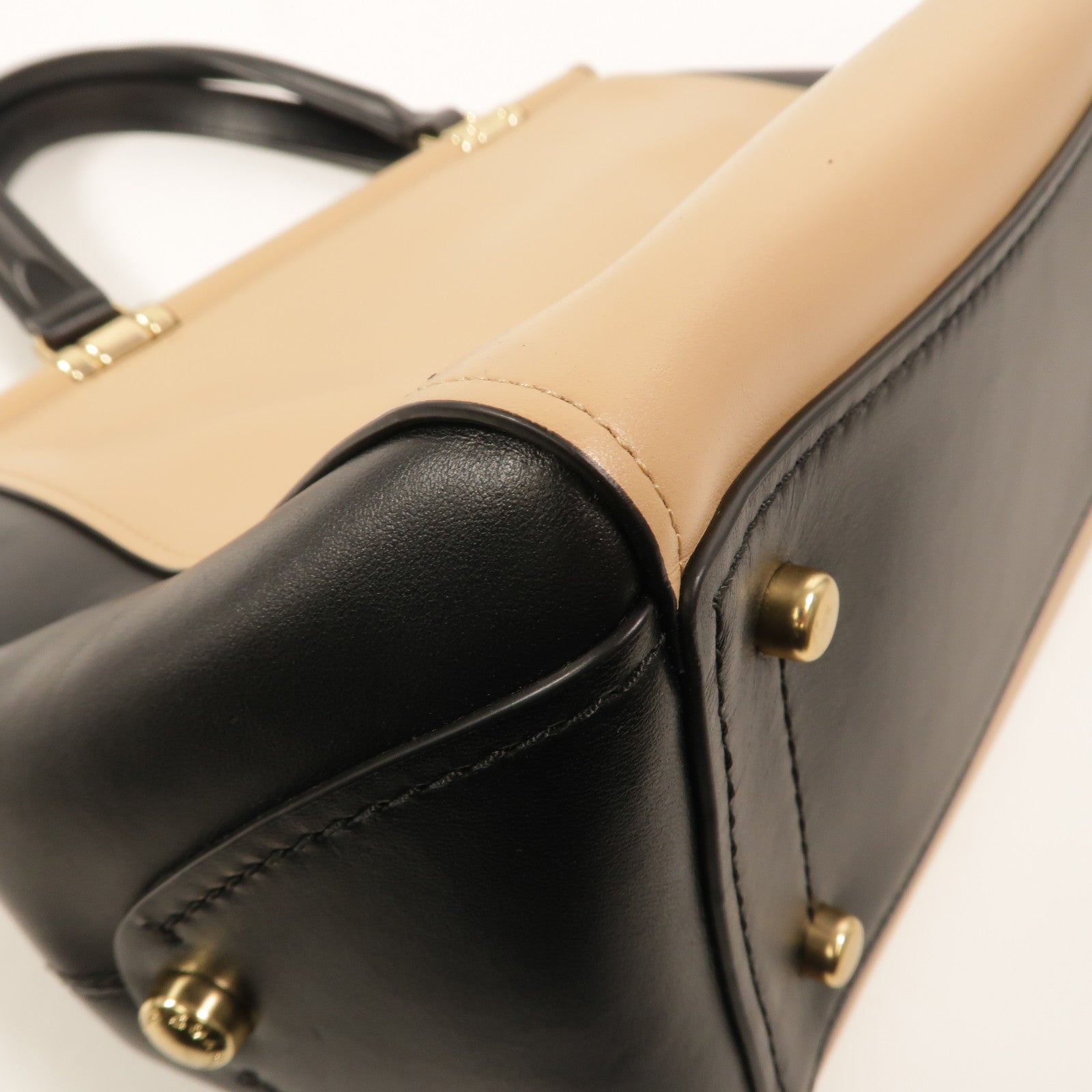 COACH 牛皮皮革2 Way Shoulder手挽肩背兩用袋