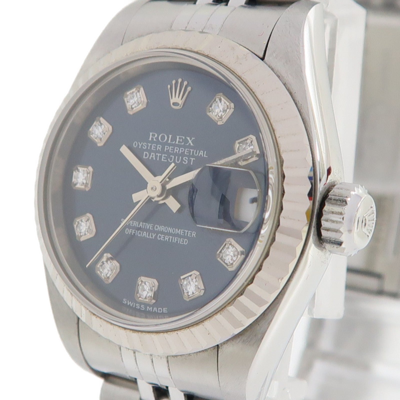 ROLEX Datejust不鏽鋼手錶自動機芯藍色