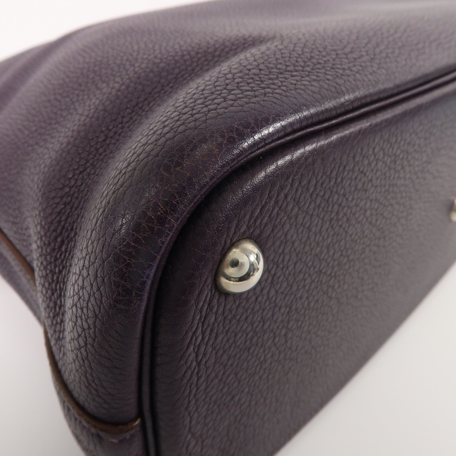 HERMES Clemence皮革Bolide 37手挽袋