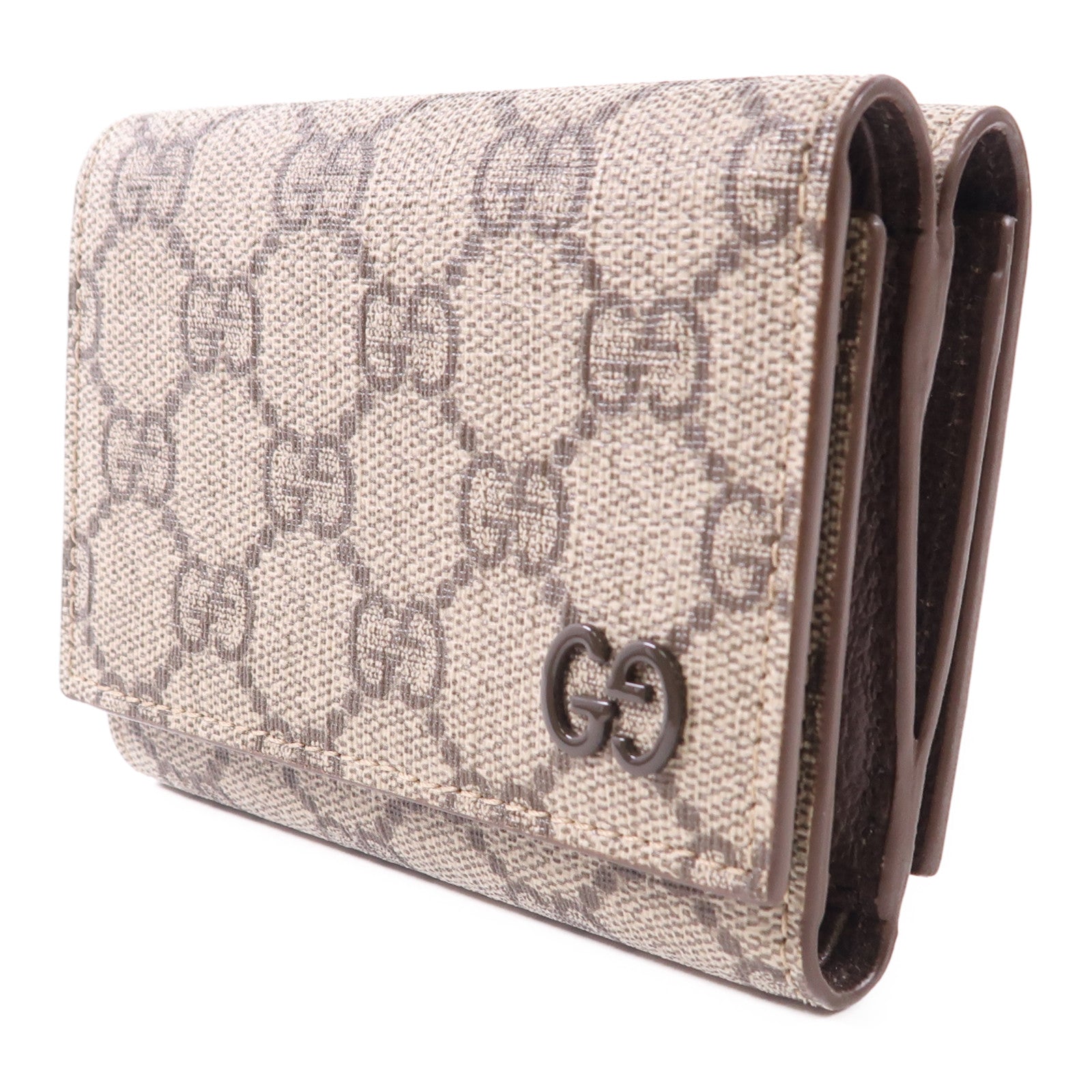GUCCI 塗層帆布Ivory Interior GG錢包