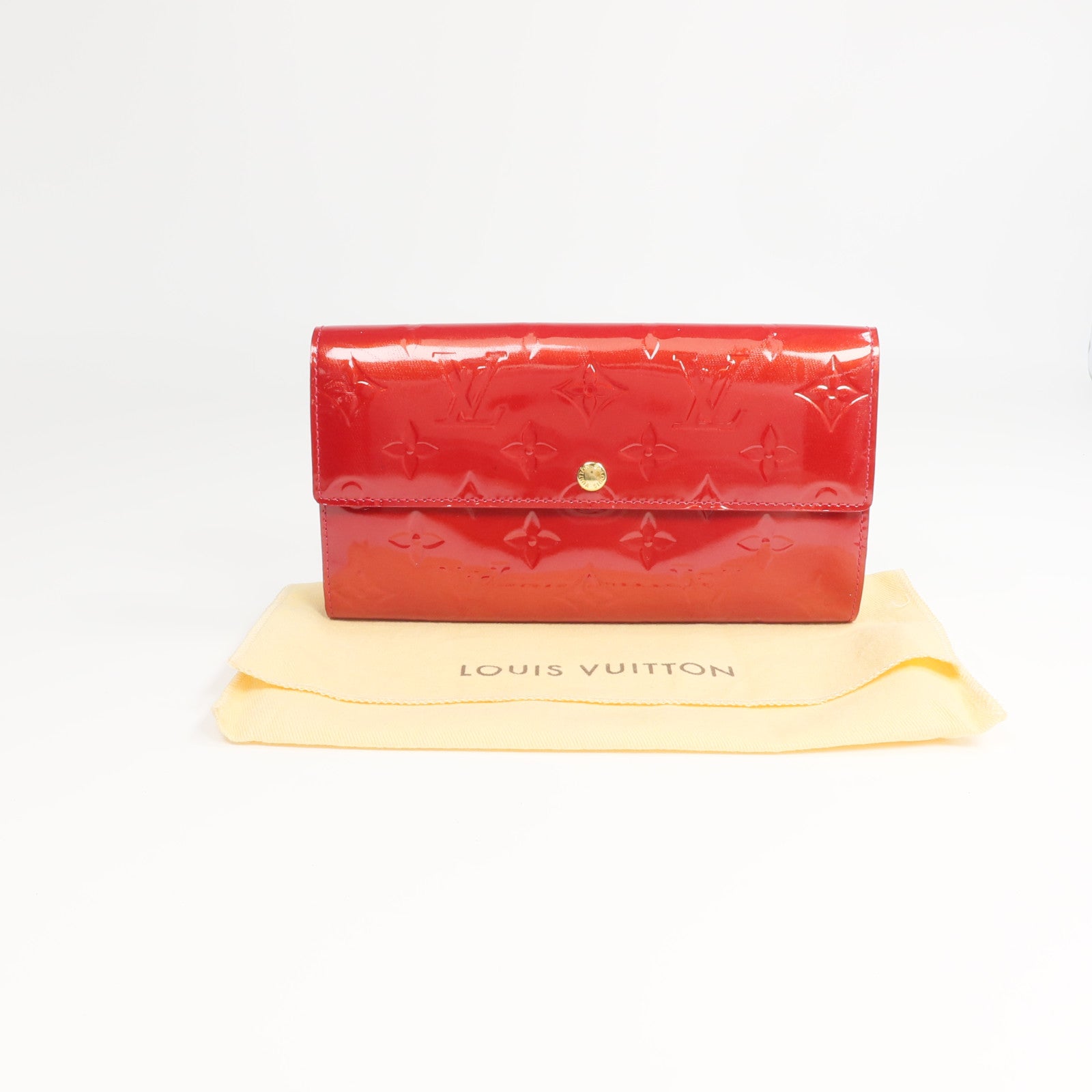 LOUIS VUITTON Monogram Vernis Portefeuille Sarah長錢包