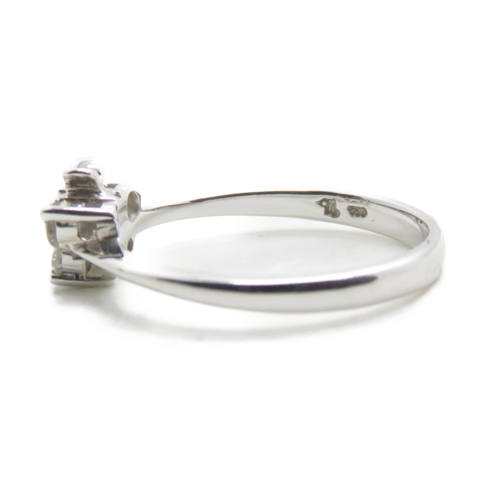 JEWELRY 【激減優惠】18K白金Ring 0.15ct鑽石戒指US#5.75
