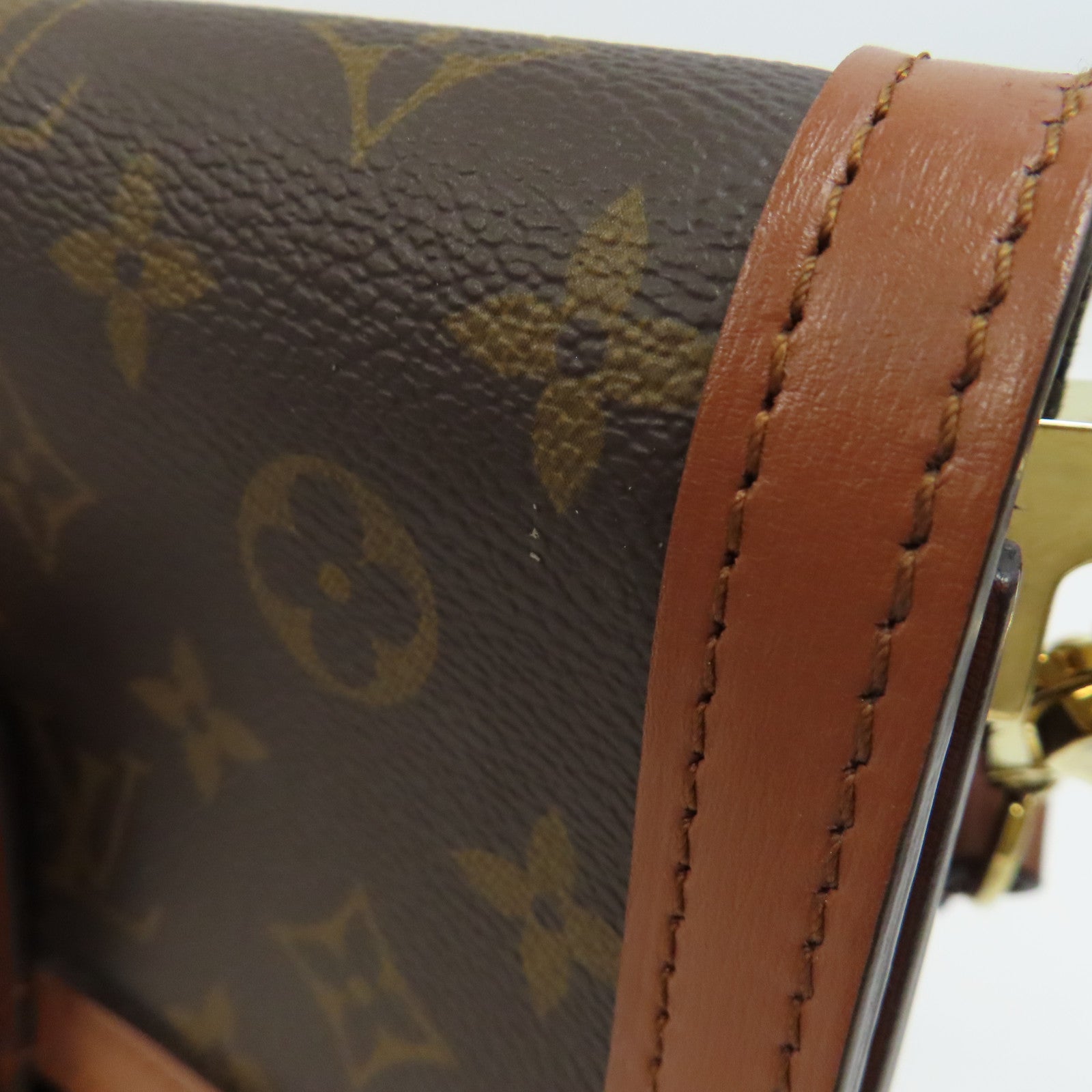 LOUIS VUITTON 【激減優惠】Monogram Reverse Dauphine MM金扣肩背袋啡色