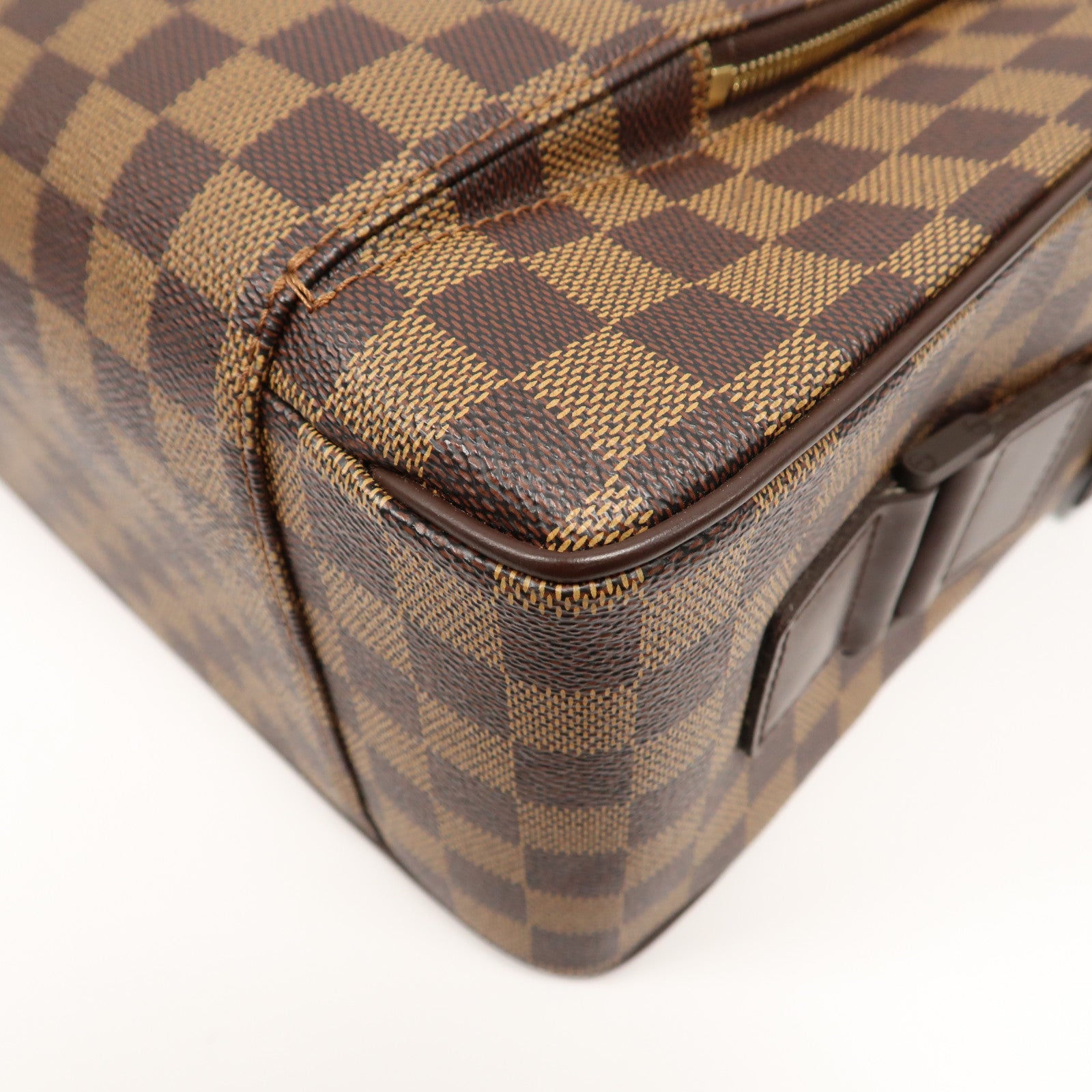 LOUIS VUITTON 【激減優惠】Damier Ebene Oraf GM金扣肩背袋啡色