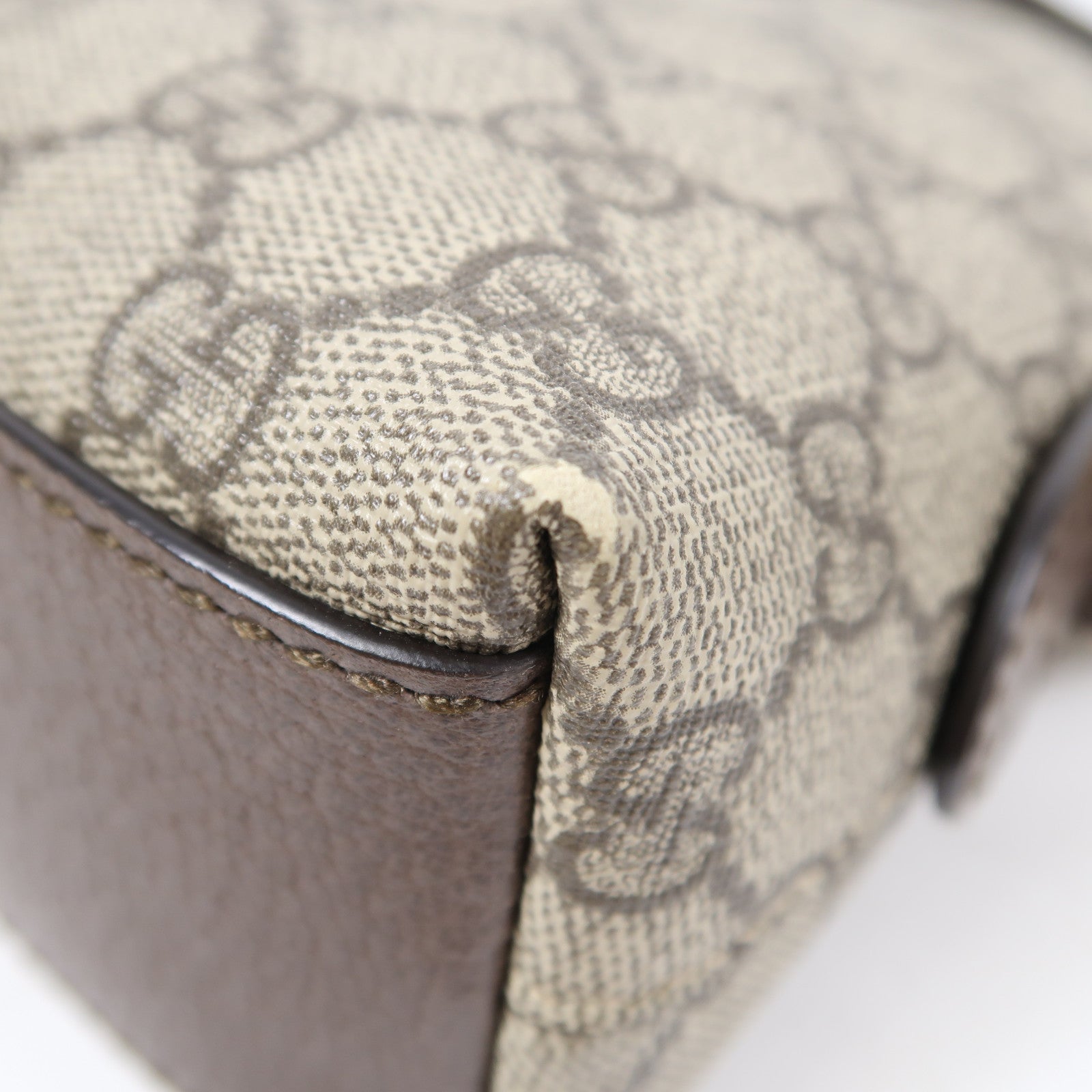 GUCCI 塗層帆布Ophidia GG金扣肩背袋啡色