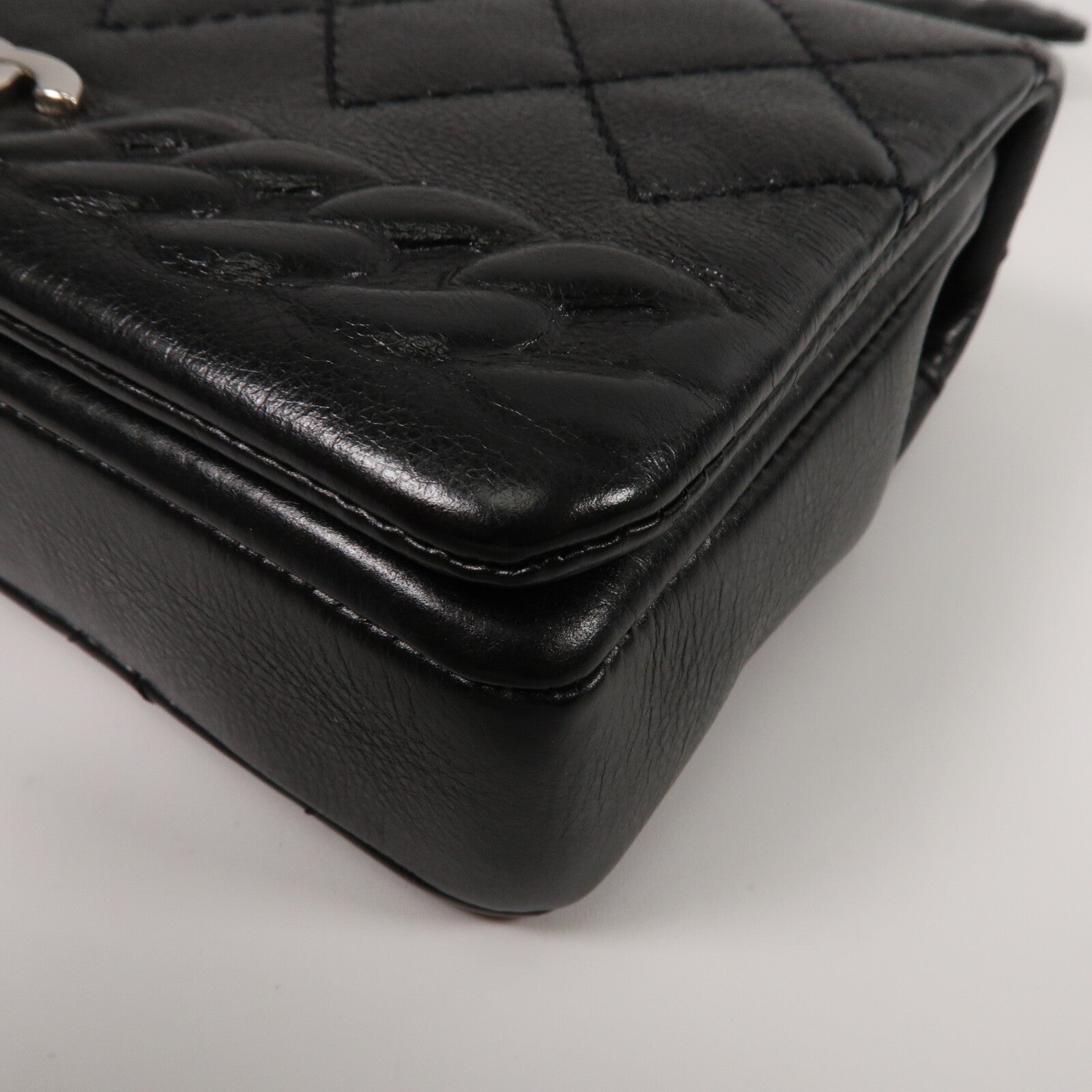 CHANEL 牛皮皮革Braid Chain Flap鏈帶肩背袋