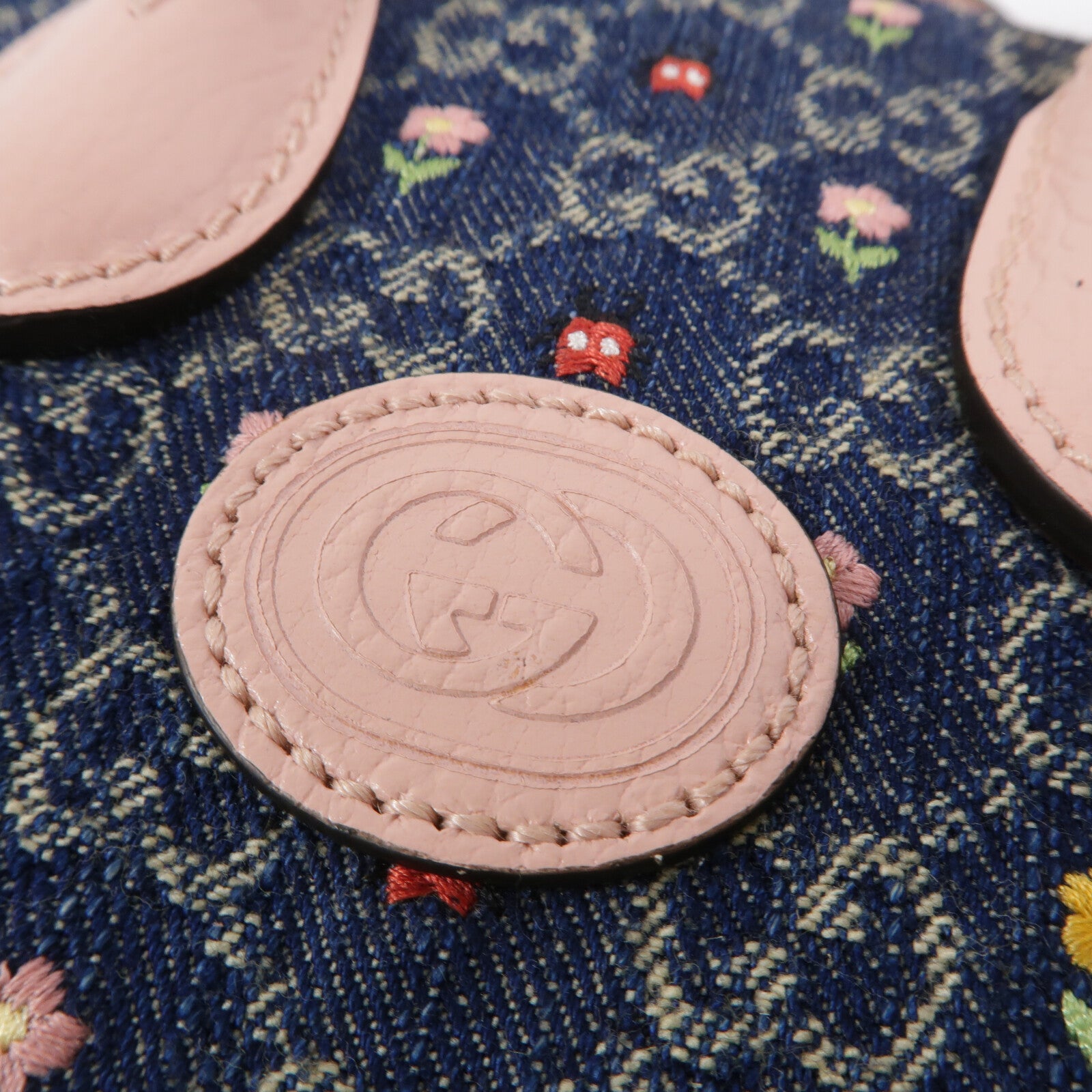 GUCCI 牛仔布Interlocking G Mini Tote手挽肩背兩用袋