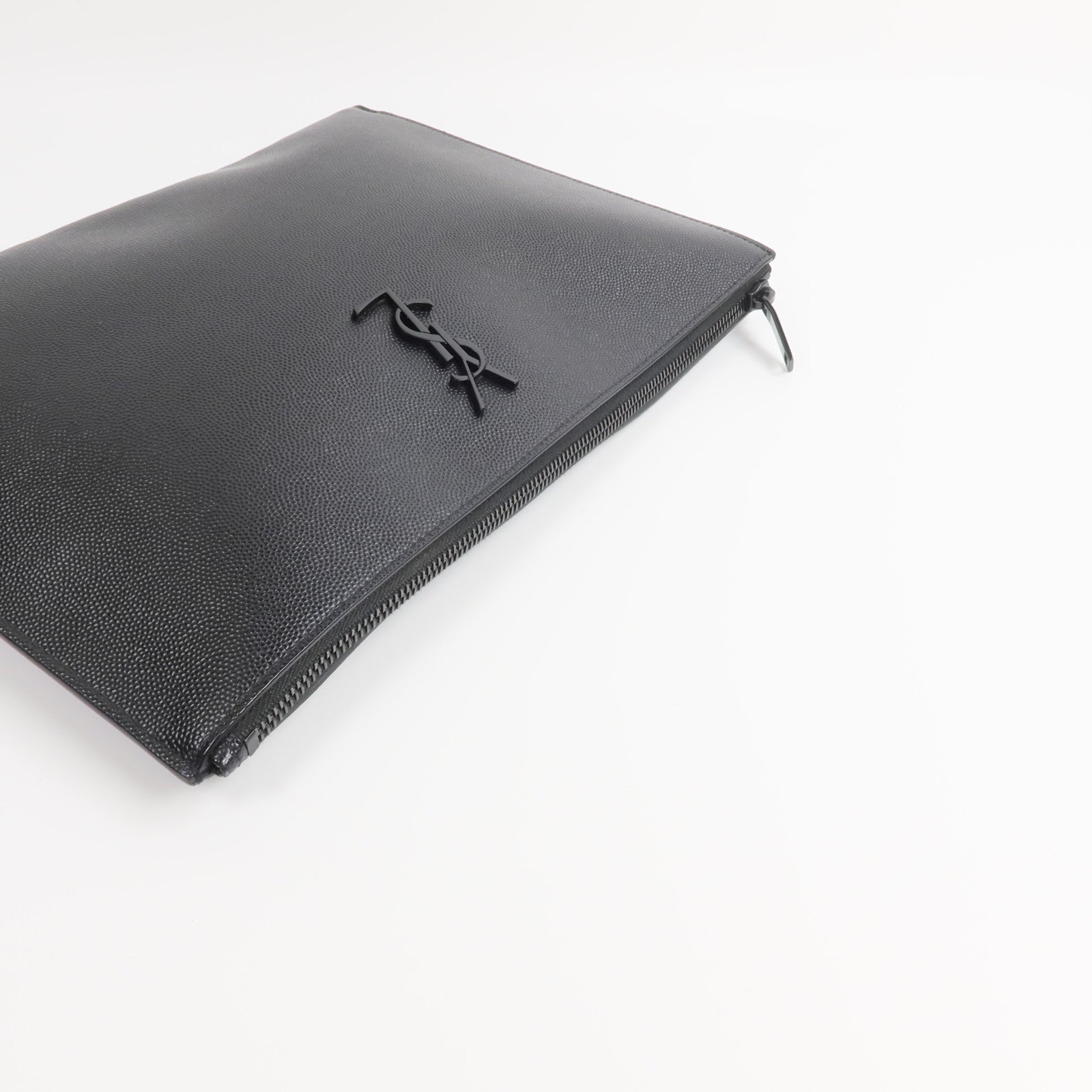 SAINT LAURENT 牛皮皮革Pouch手拿包