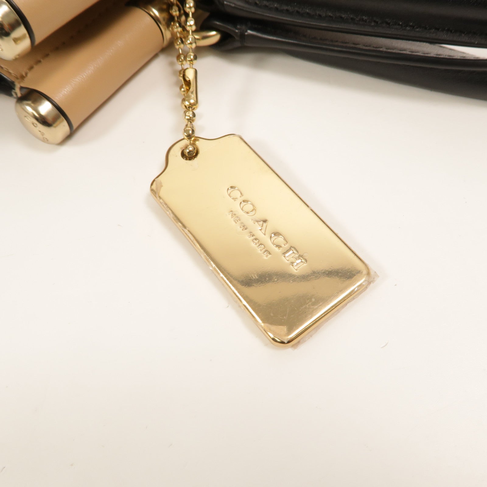 COACH 牛皮皮革2 Way Shoulder手挽肩背兩用袋
