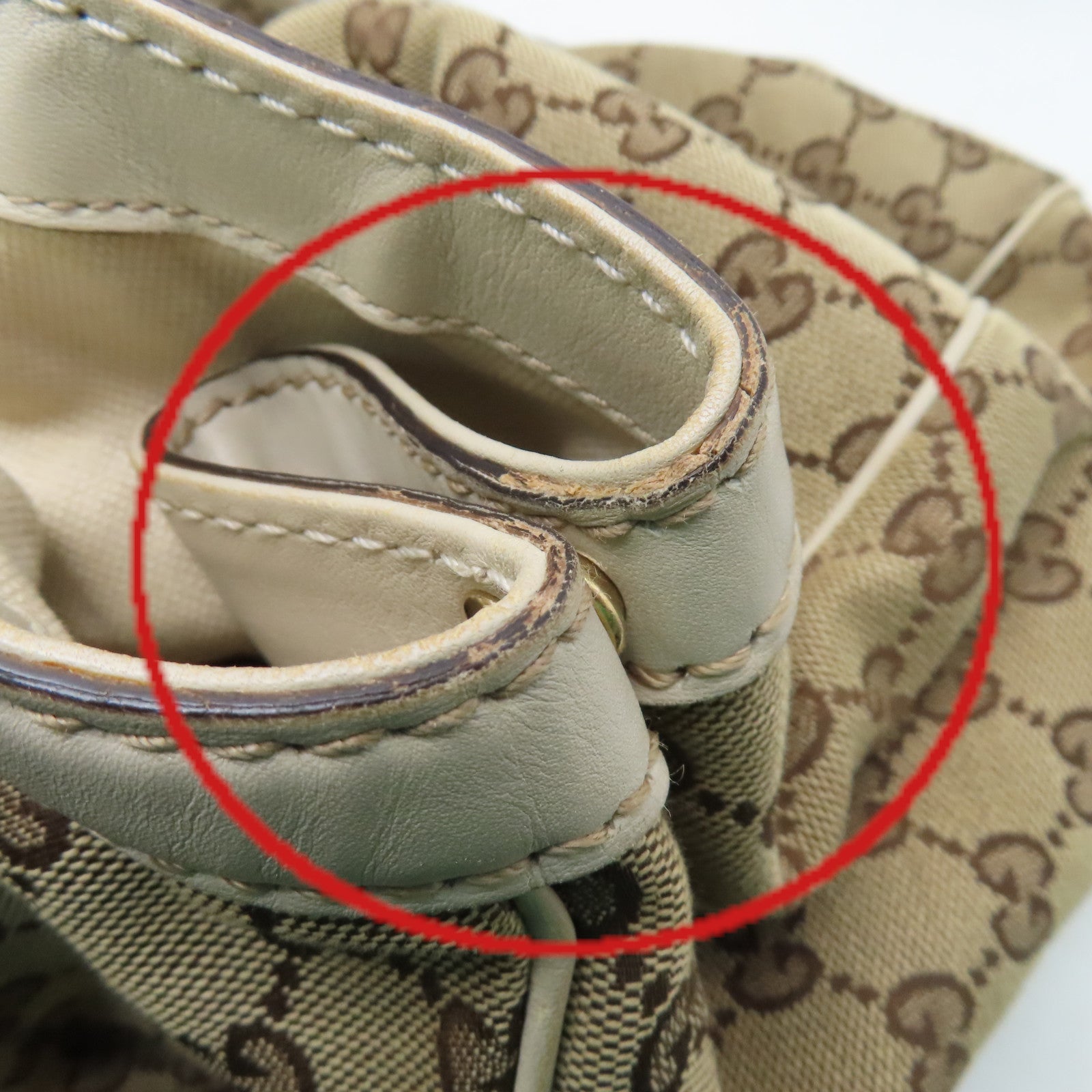 GUCCI GG帆布Tote Bag手挽袋啡色/米白色