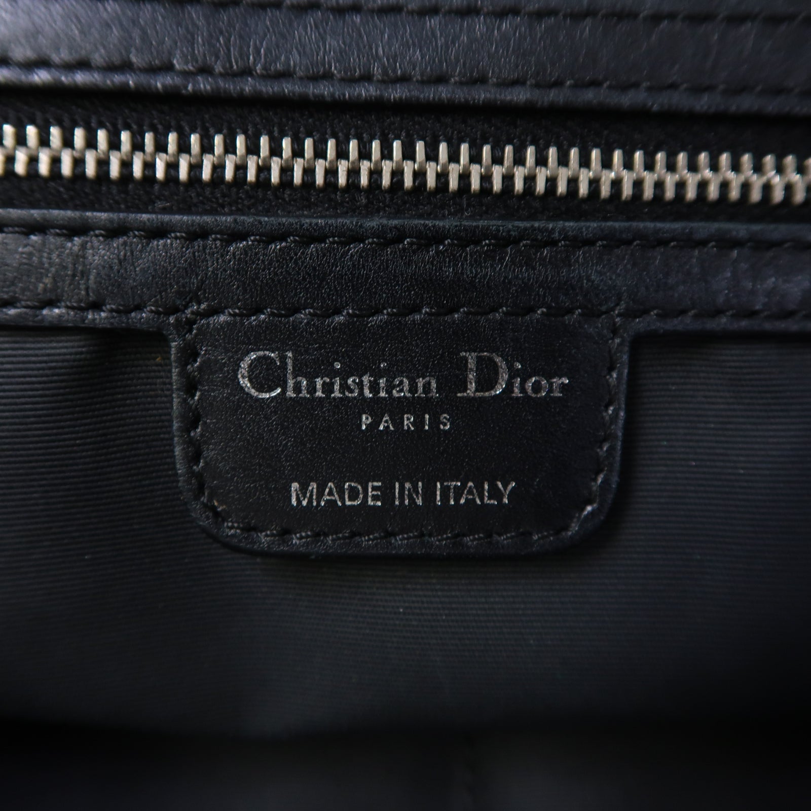 Dior 尼龍Cannage Tote Bag銀扣手挽袋黑色