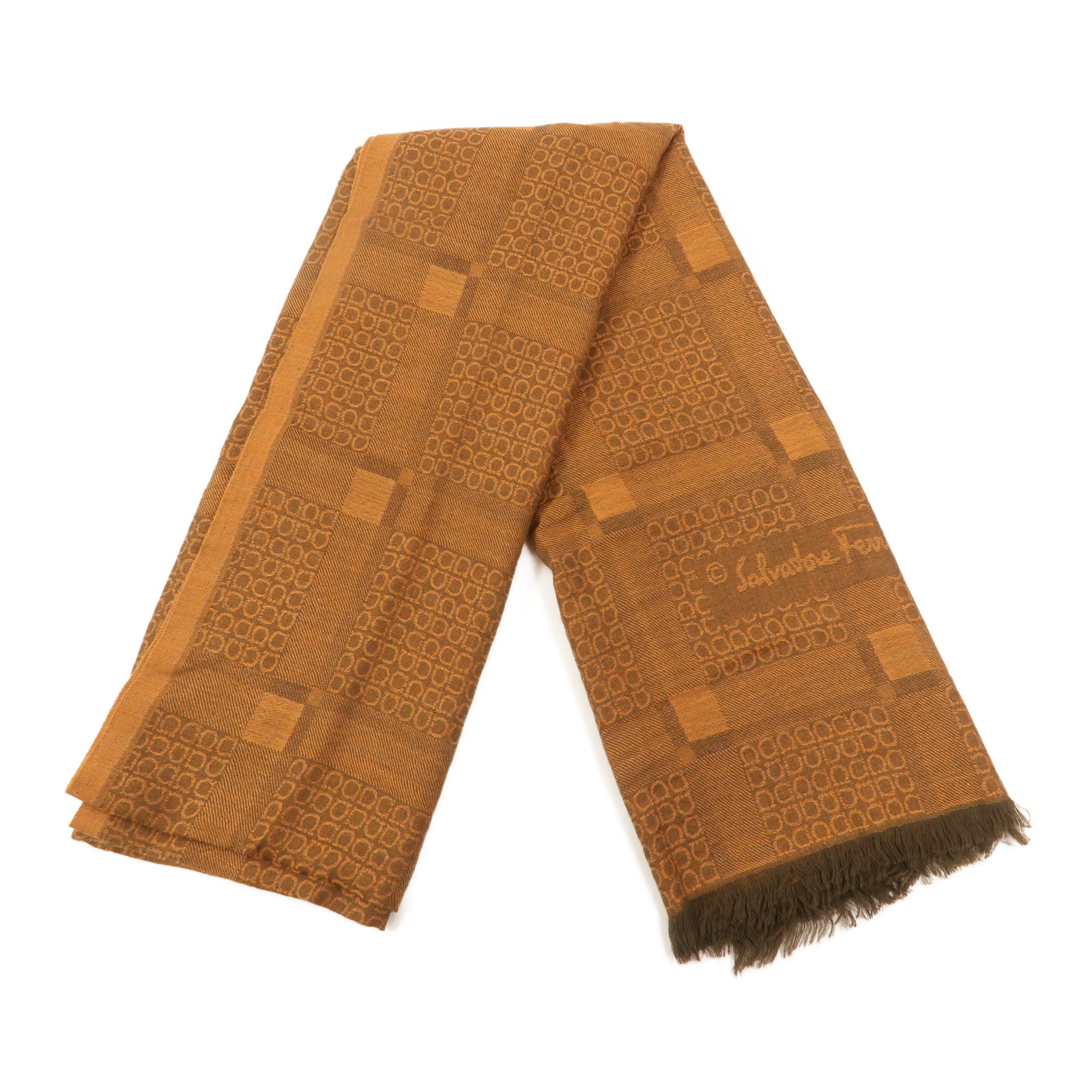 Salvatore Ferragamo 羊絨/絲質Scarf圍巾