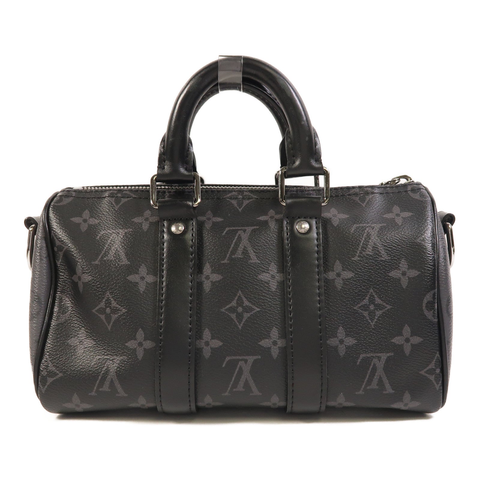 LOUIS VUITTON Monogram Eclipse Keepall Bandouliere 25手挽肩背兩用袋