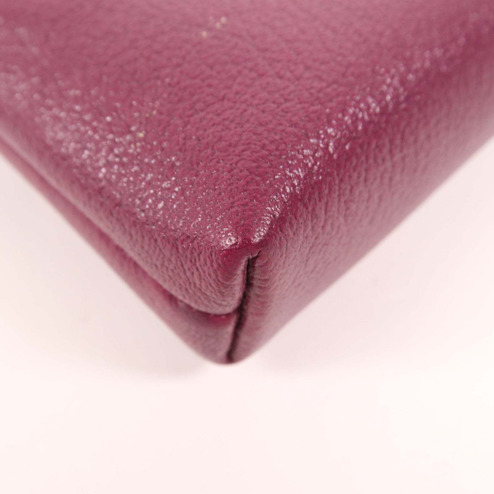 CHANEL 皮革Coin Case銀扣零錢包