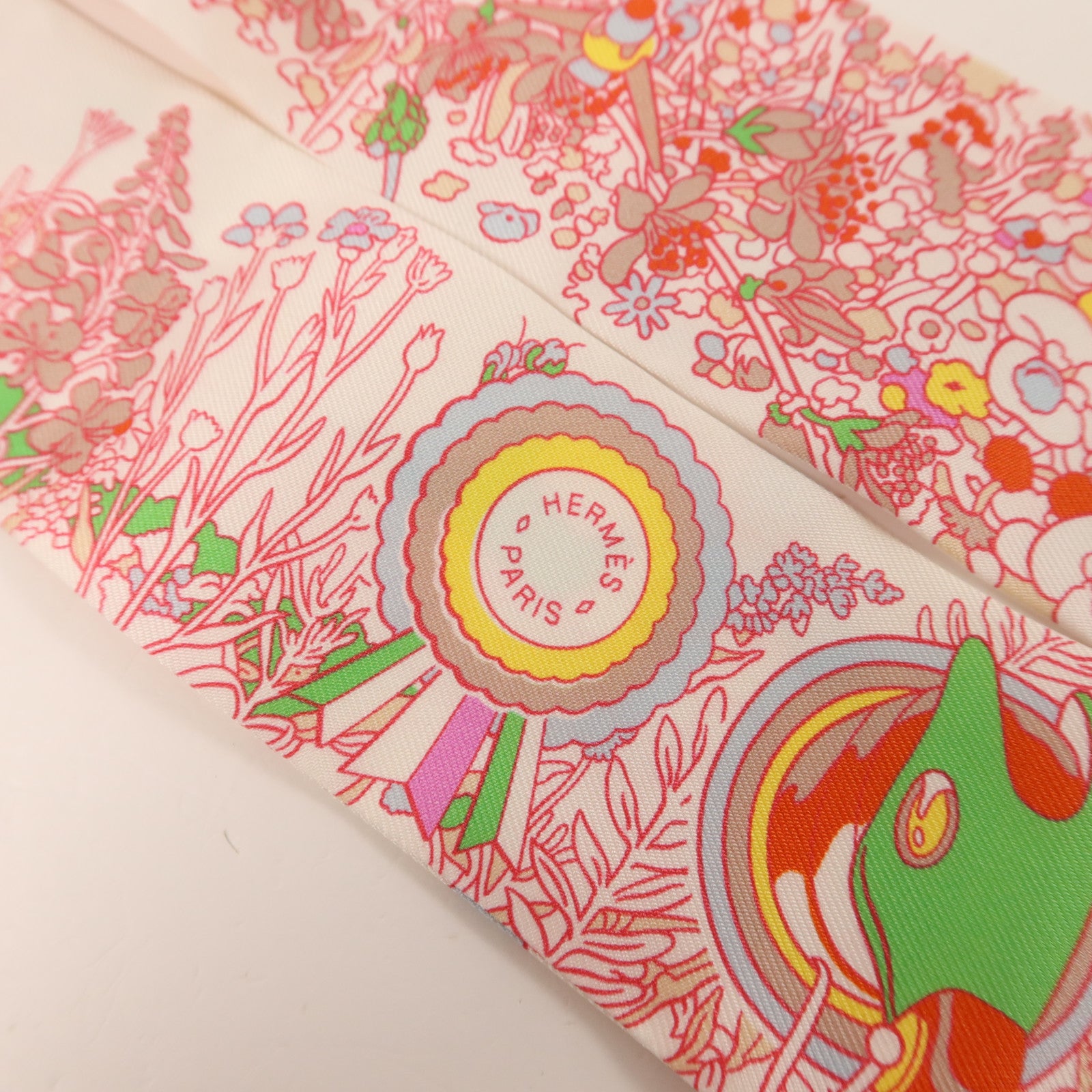 HERMES 絲質Twilly絲巾