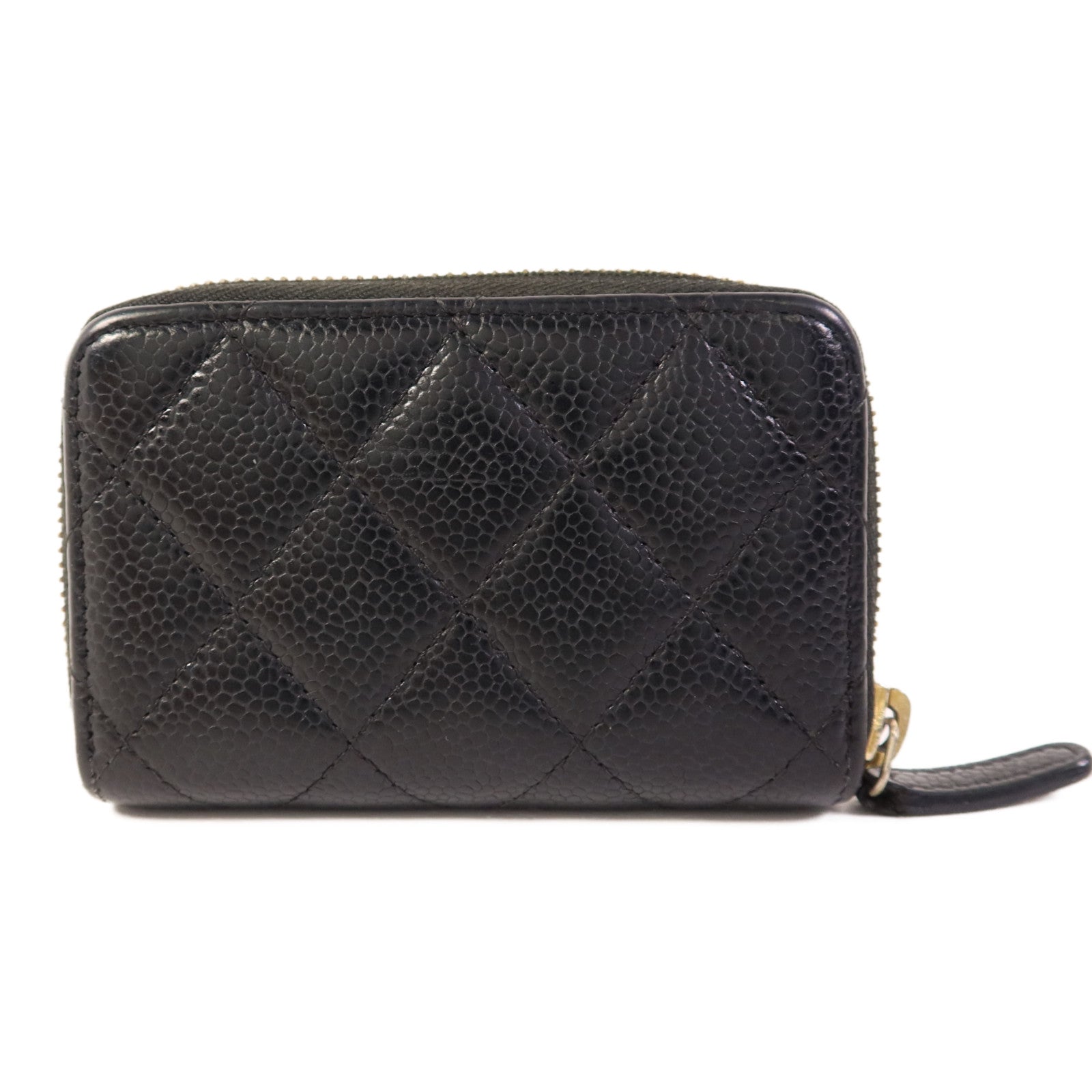 CHANEL 牛皮皮革Card Case銀扣卡片套
