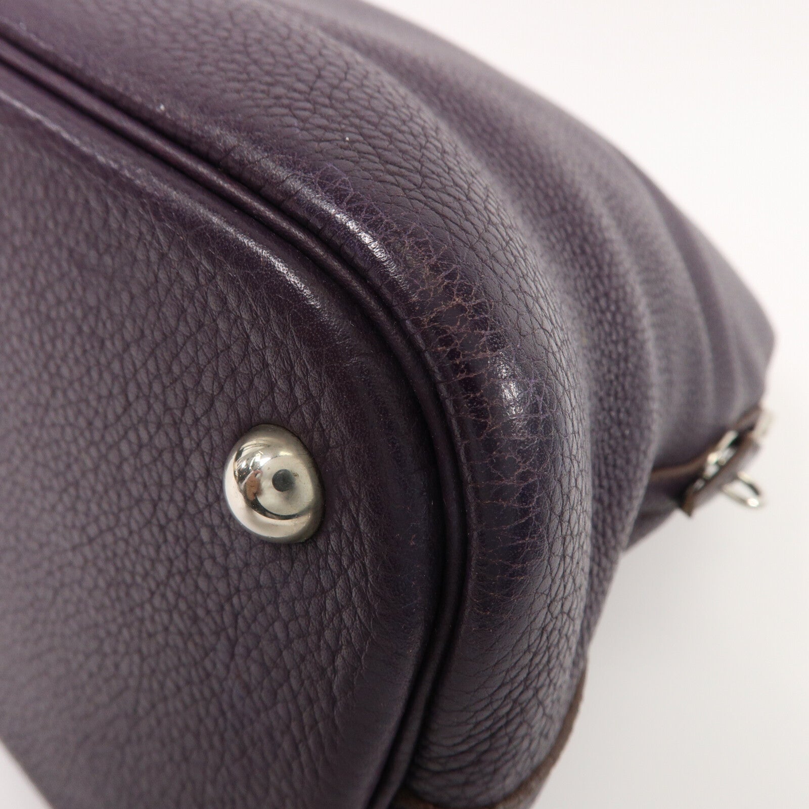 HERMES Clemence皮革Bolide 37手挽袋