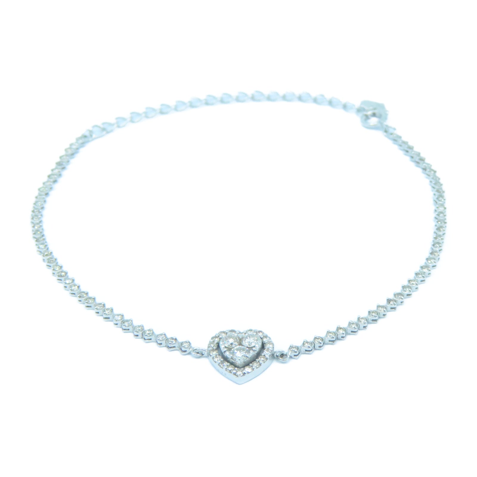 JEWELRY **【激減優惠】18K白金Bracelet0.73ct鑽石手鏈銀色