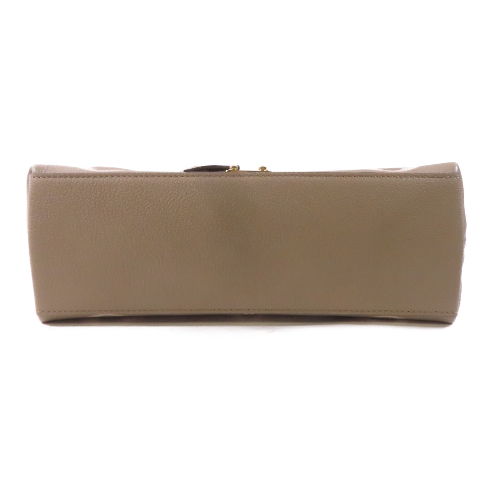 LOUIS VUITTON Monogram Empreinte Madeleine MM金扣手挽肩背兩用袋淺褐色