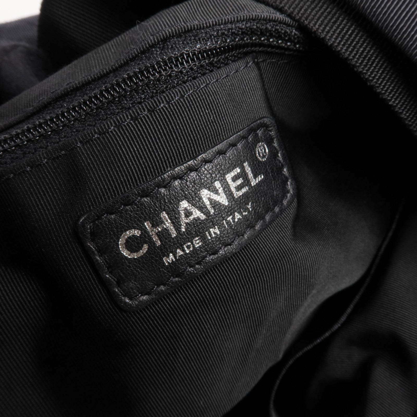 CHANEL 帆布2 Way Shoulder銀扣手挽肩背兩用袋