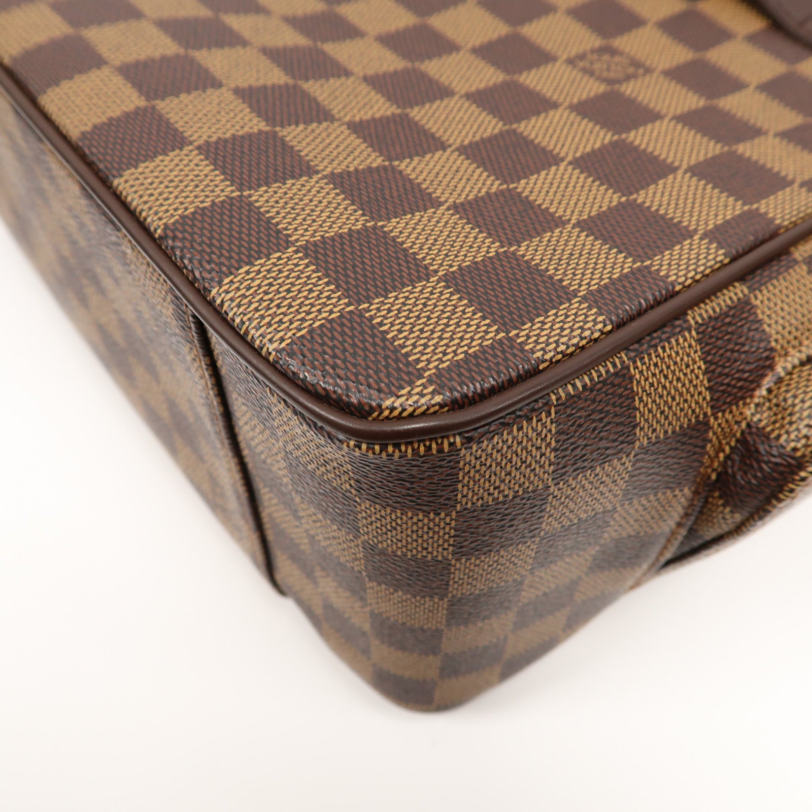 LOUIS VUITTON 【激減優惠】Damier Ebene Oraf GM金扣肩背袋啡色