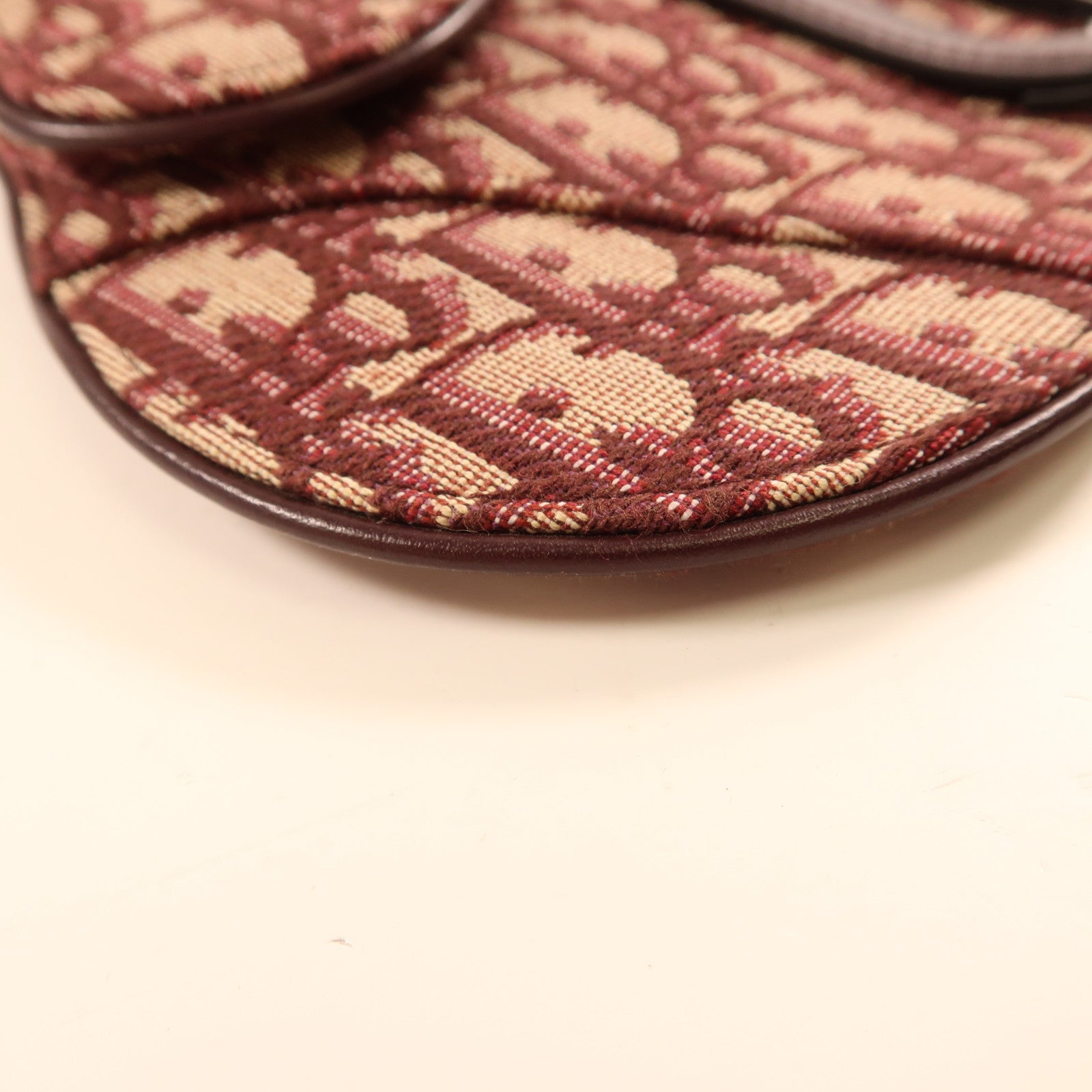 Dior 帆布Saddle Belt Bag金扣腰包紅色